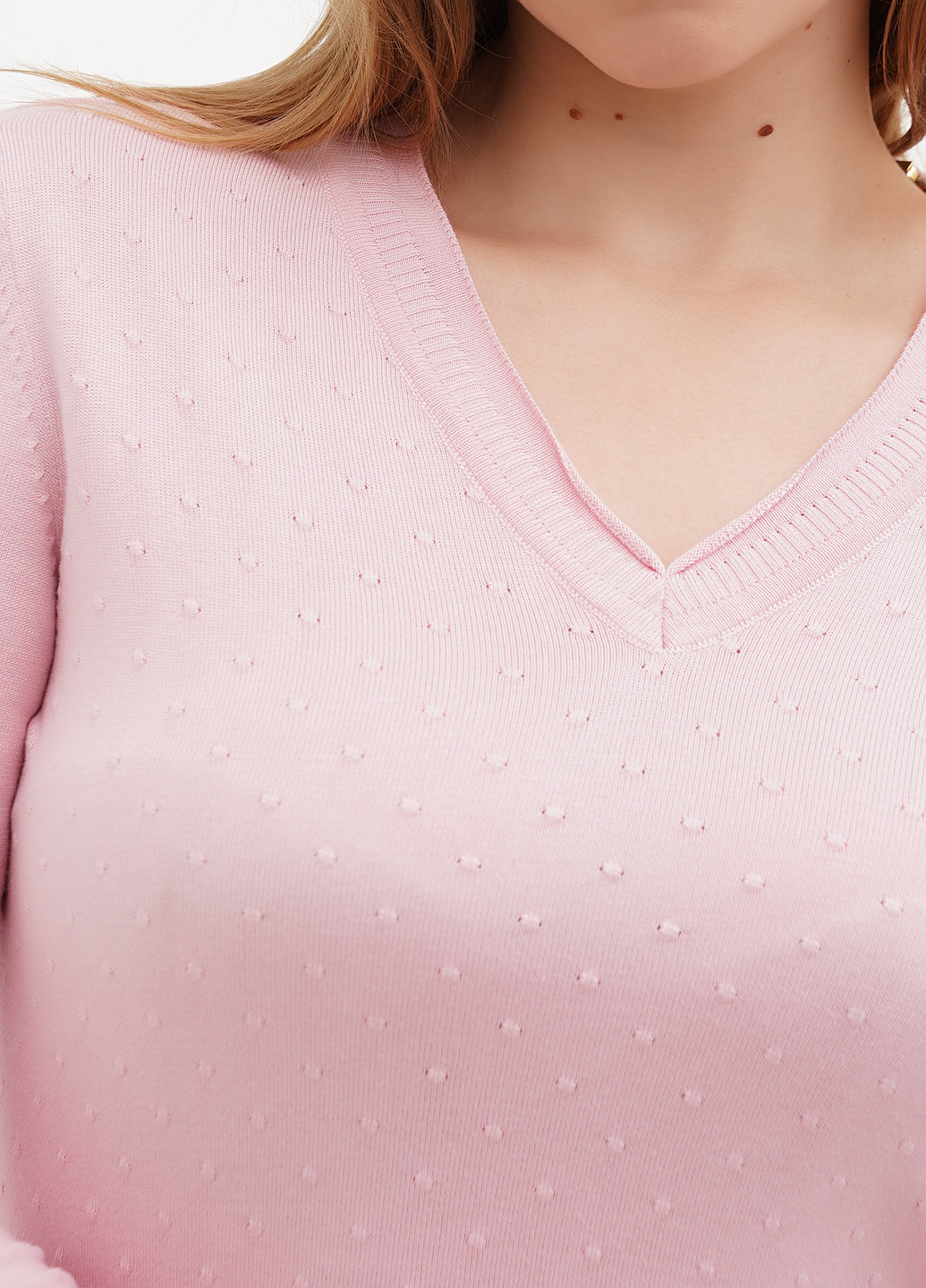 Светло-розовый демисезонный пуловер пуловер Sassofono