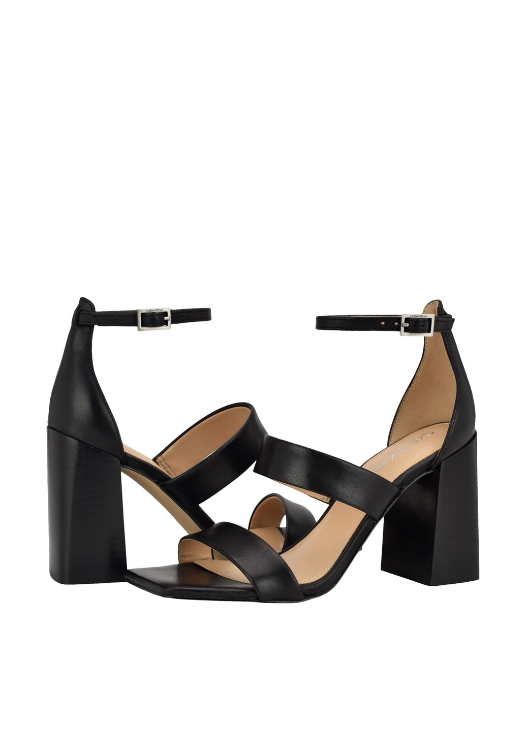 Черные босоножки Calvin Klein с ремешком