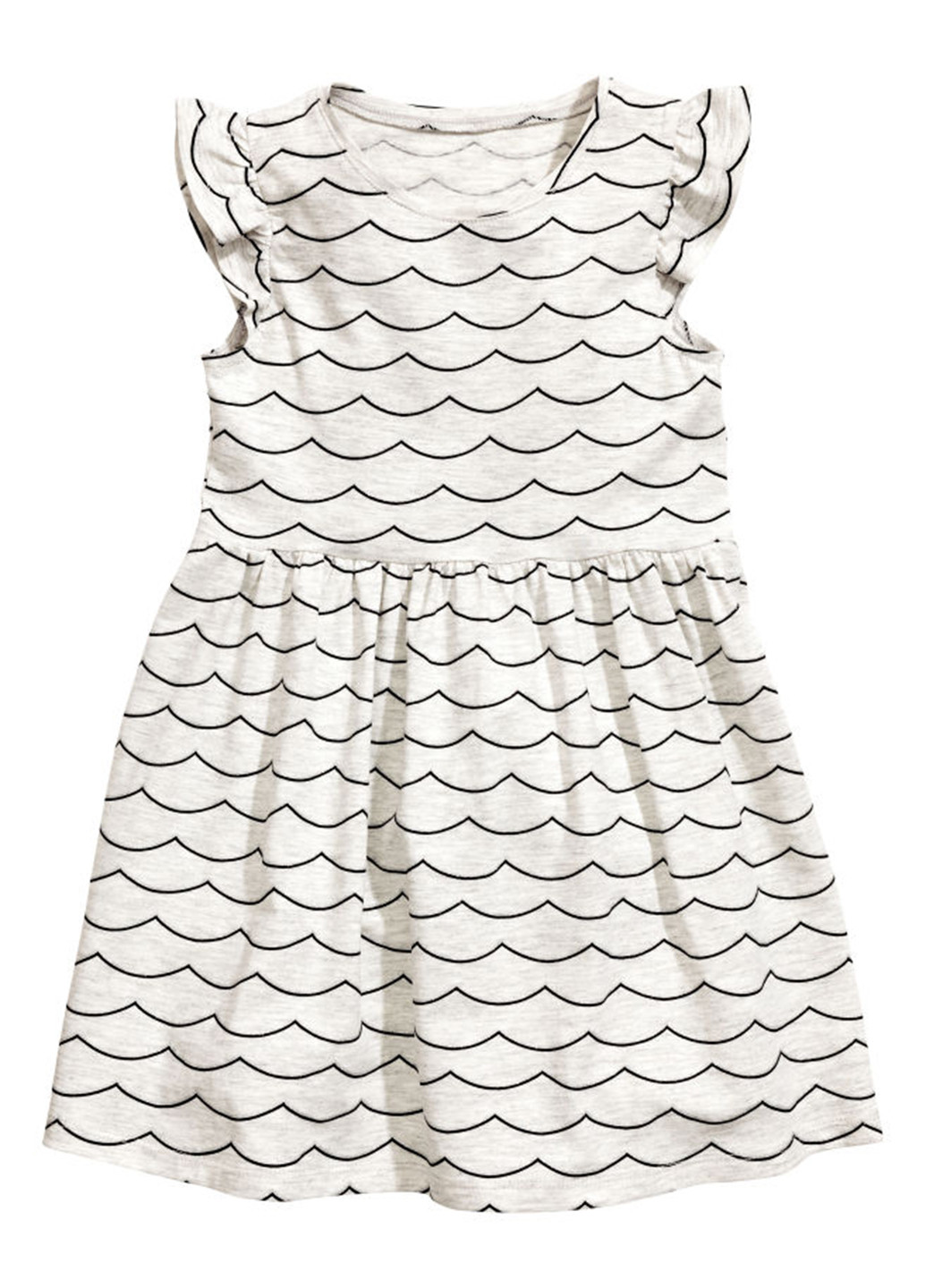 Светло-бежевое платье H&M (118170494)