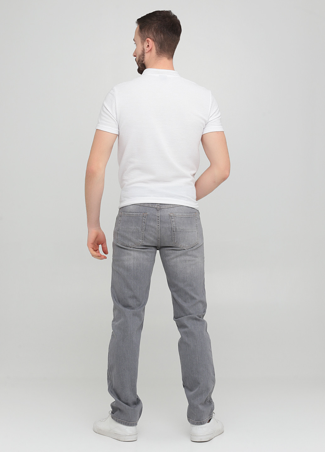 Серые демисезонные прямые джинсы Limited