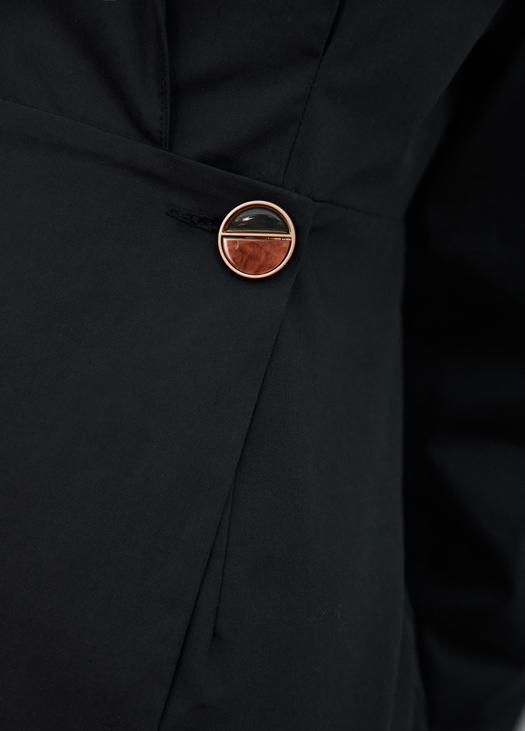 Чорна кежуал сукня сукня-жакет SHEIN однотонна