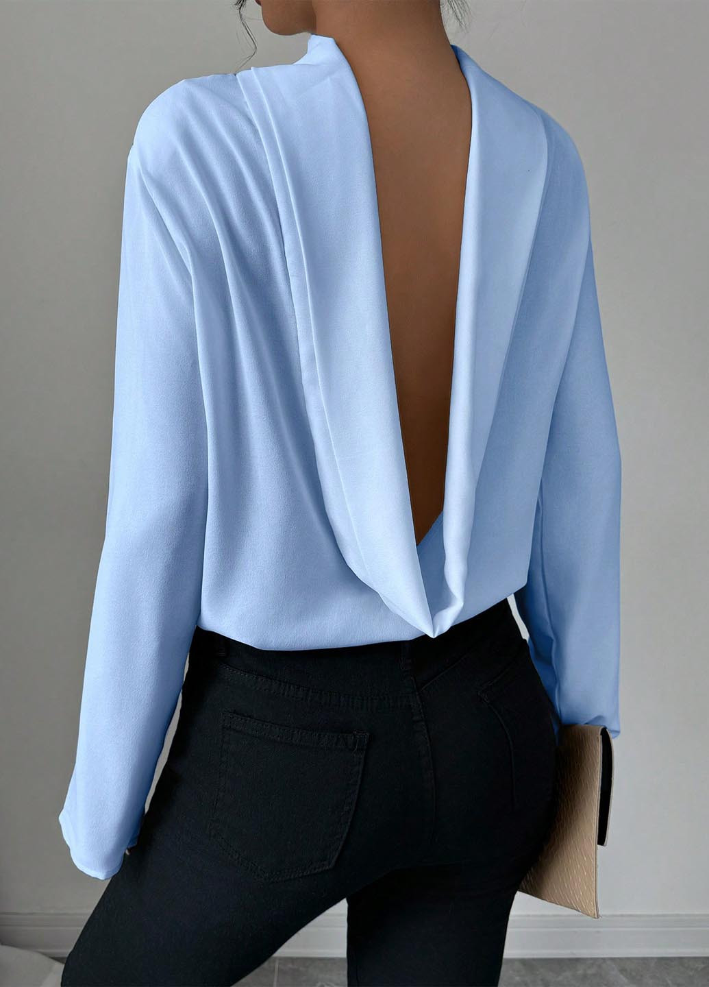 Голубая блуза SHEIN