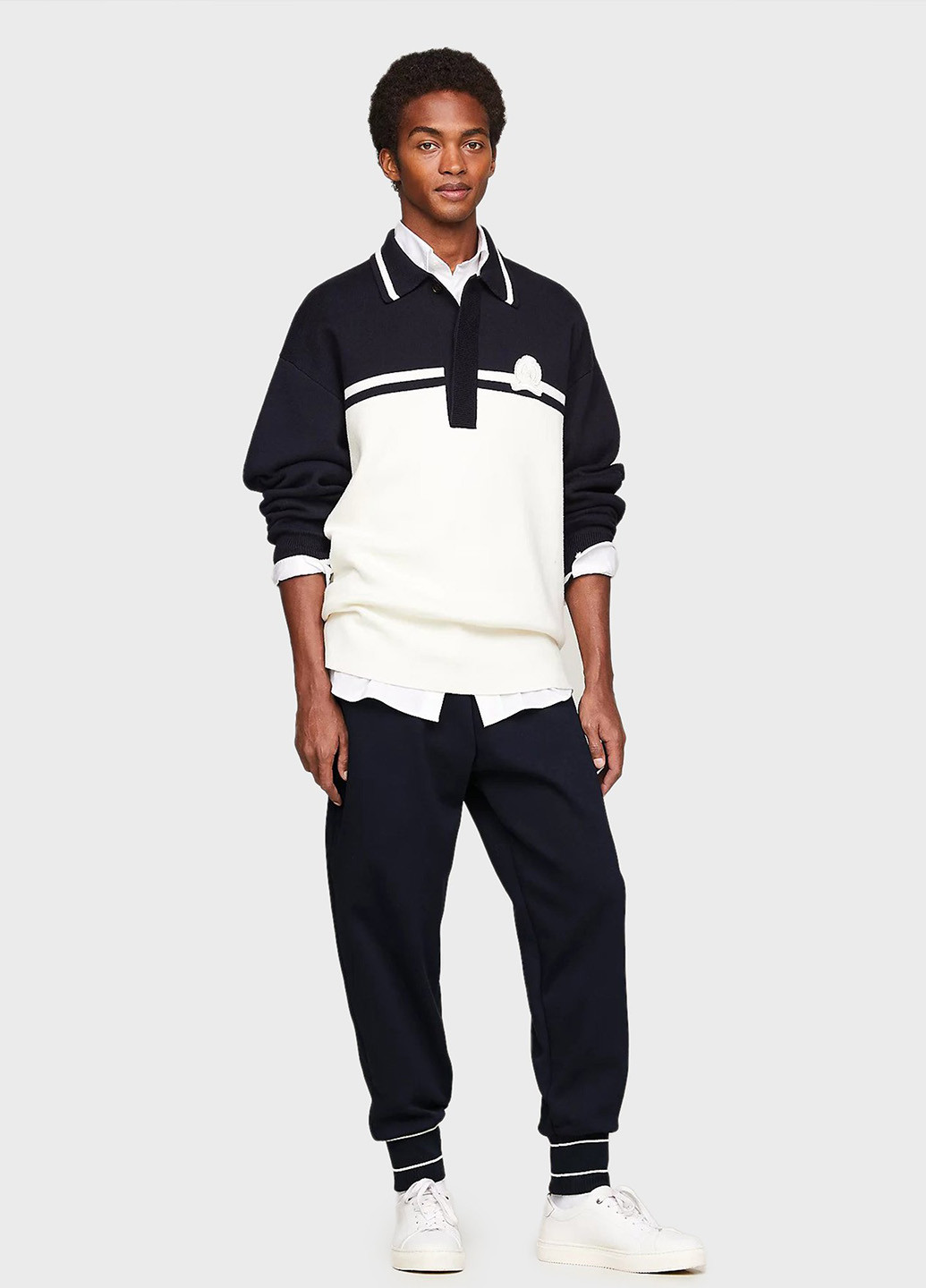 Темно-синие спортивные демисезонные джоггеры брюки Tommy Hilfiger