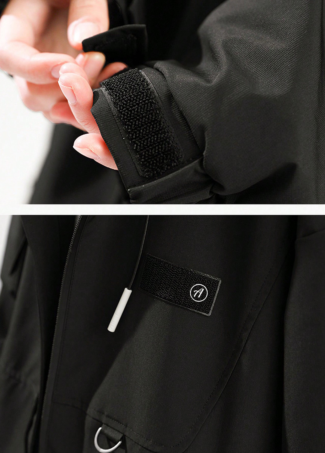 Черная демисезонная куртка SHEIN