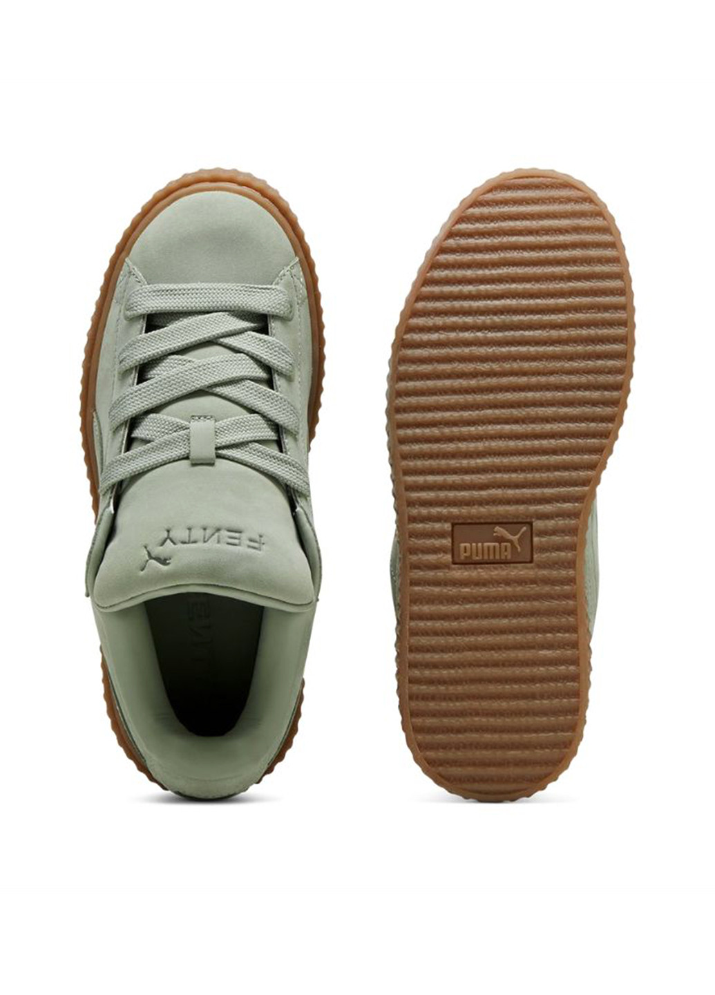 Серо-зеленые кеды 39681302 Puma Fenty