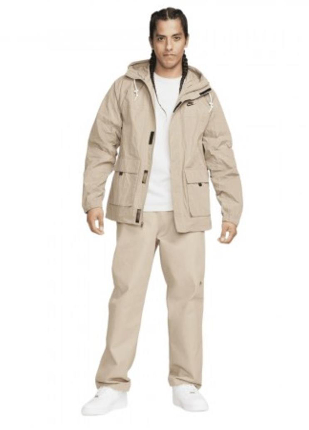 Бежева демісезонна куртка fn3108-247 Nike M Nk Club Bandon