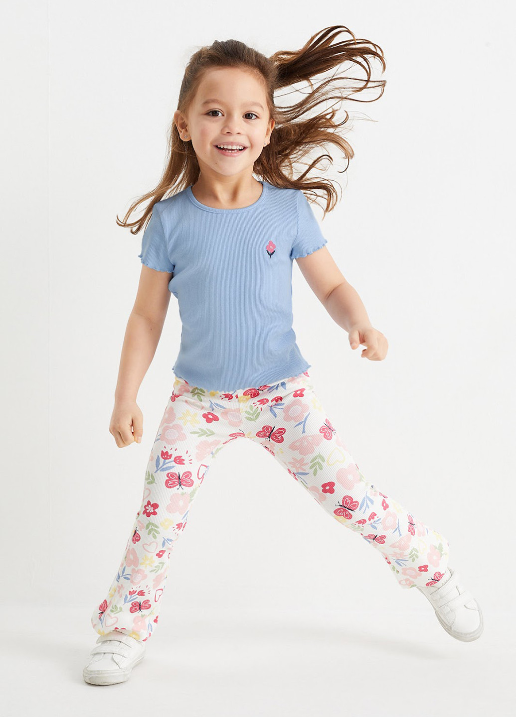 Комбинированная летняя футболка (2 шт.) C&A