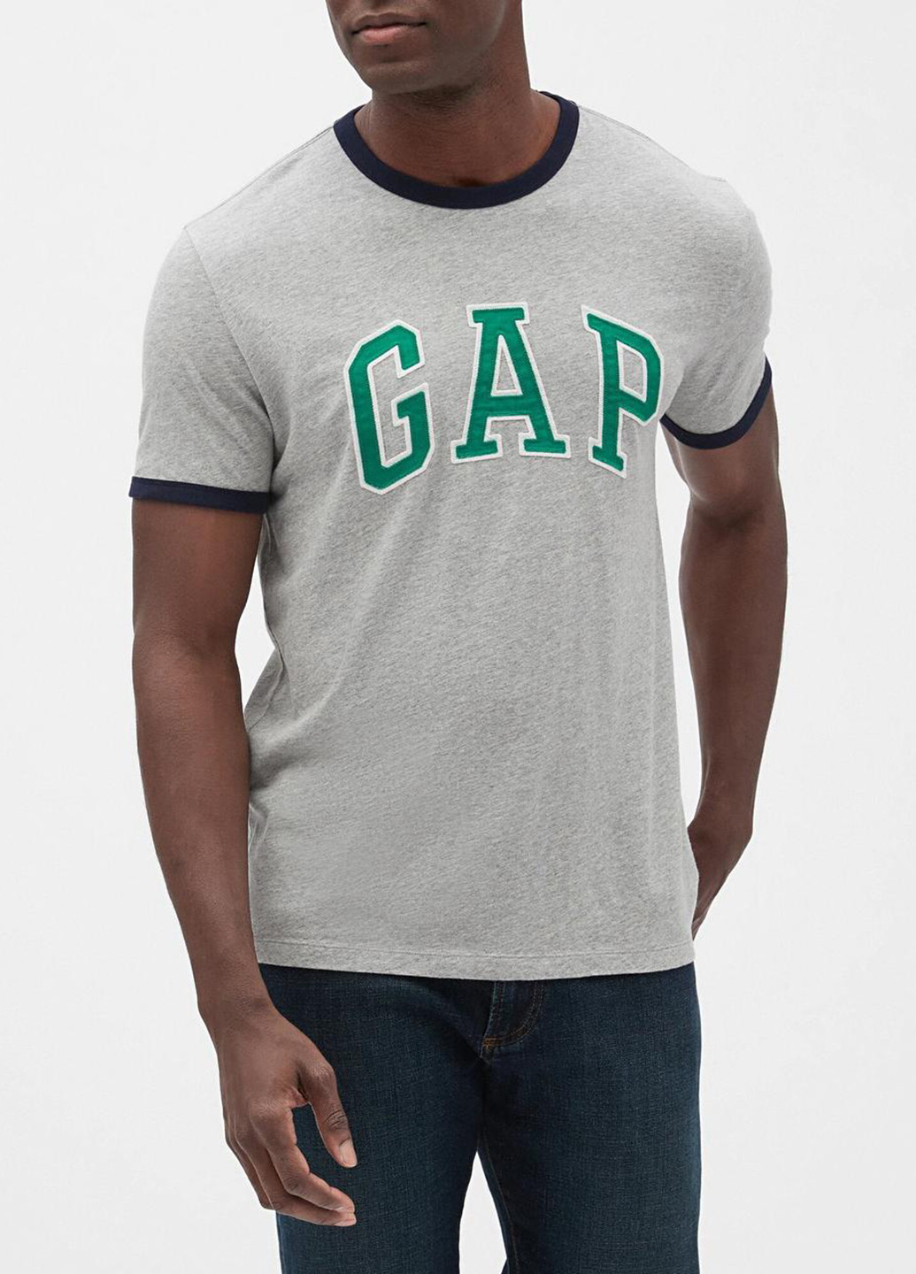 Серая летняя футболка Gap