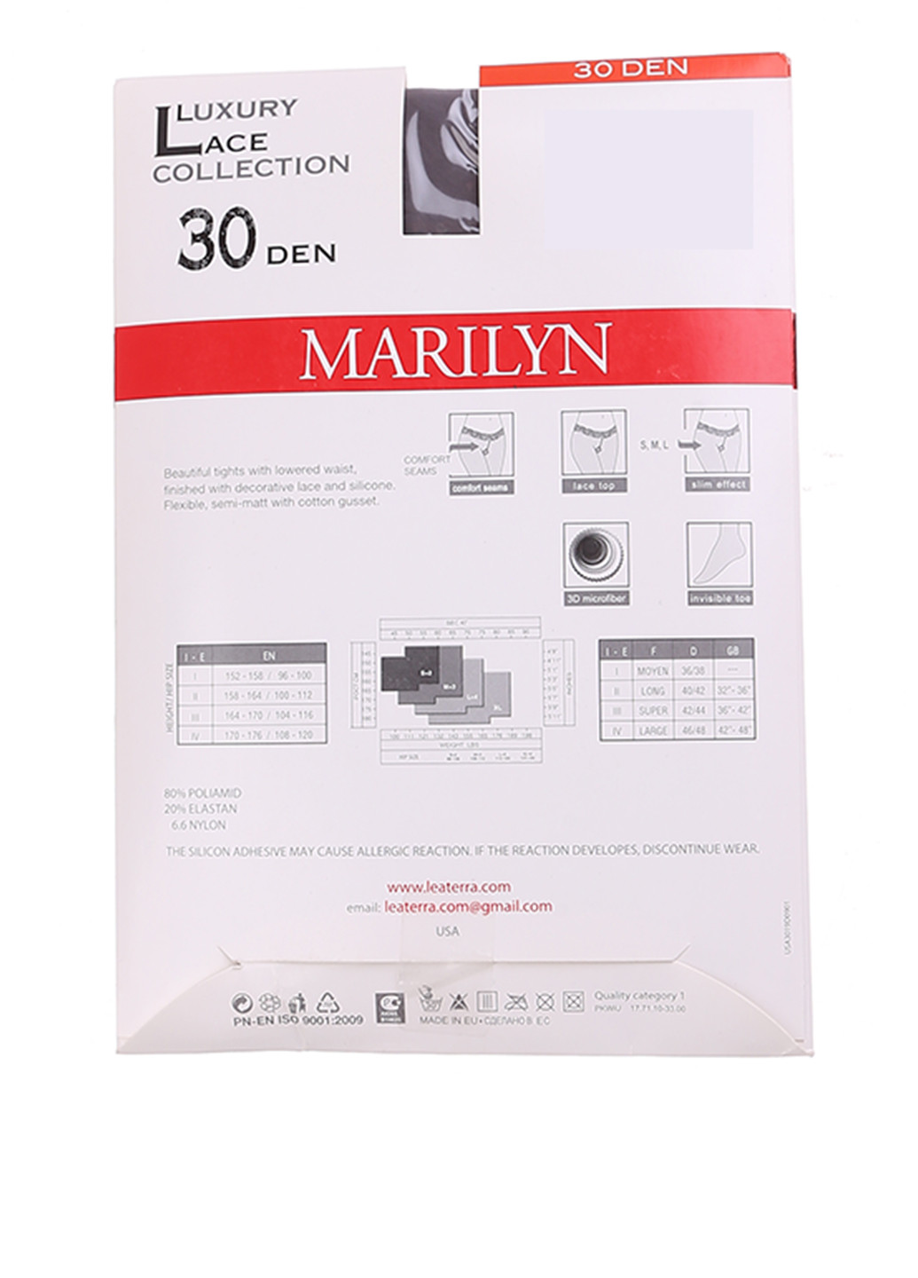 Колготки 30 Den, grey Marilyn (76255016)