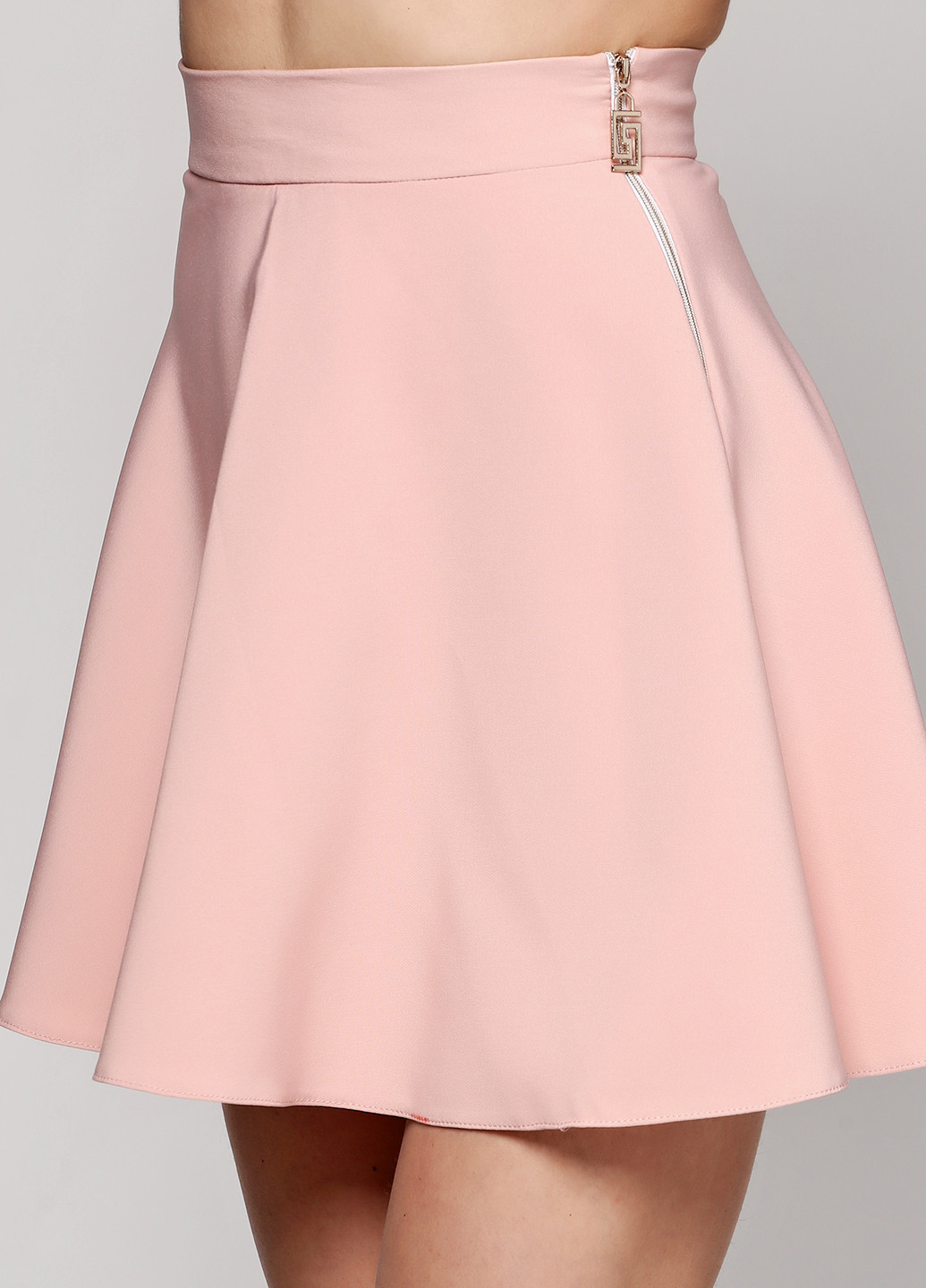 Темно-розовая кэжуал однотонная юбка Alvina клешированная