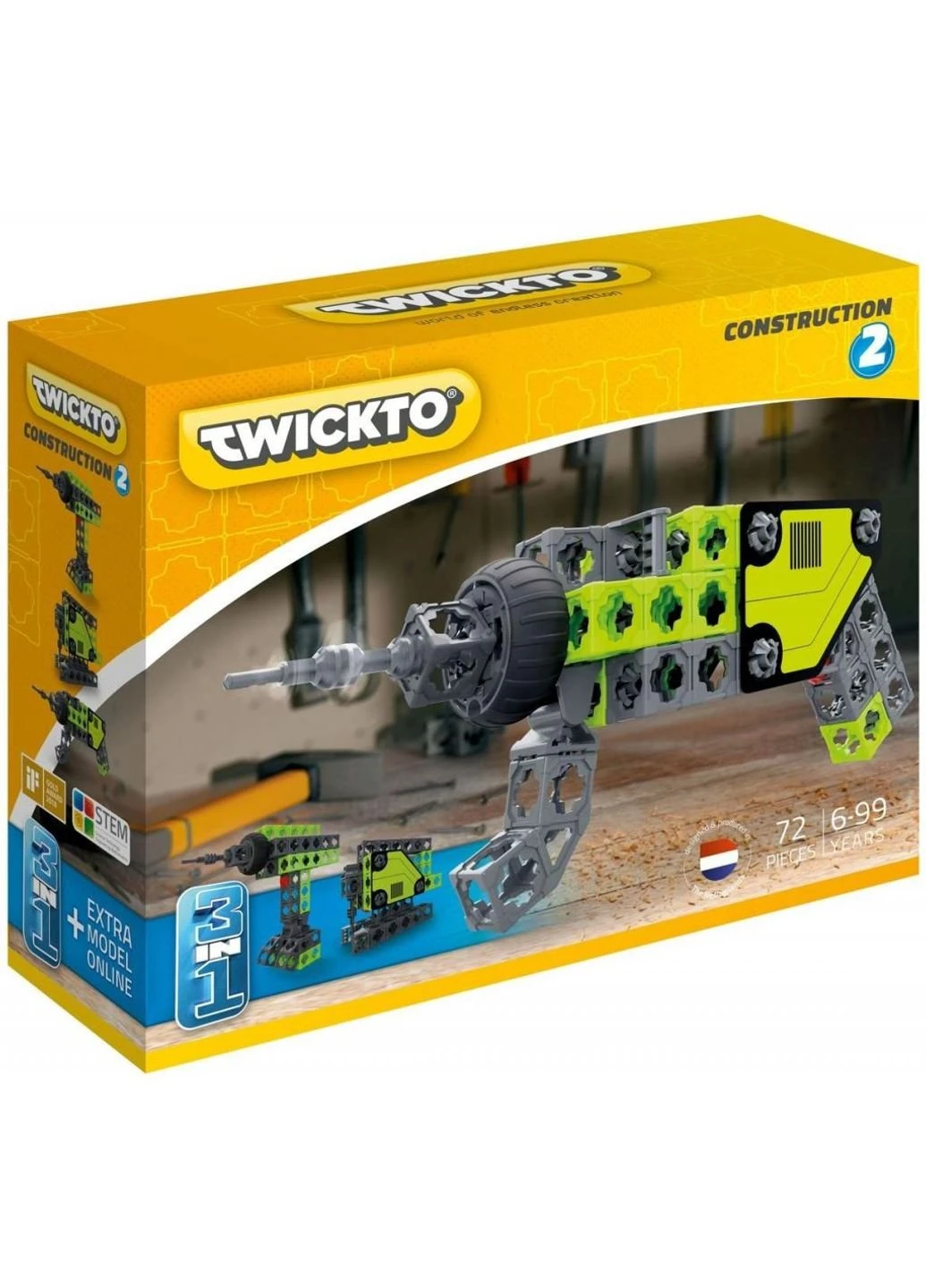 Конструктор Construction # 2 72 деталі (15073823) Twickto Construction #2 72 детали (198484133)