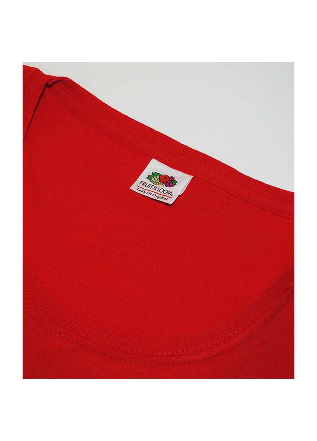 Красная демисезон футболка Fruit of the Loom D061420040XL