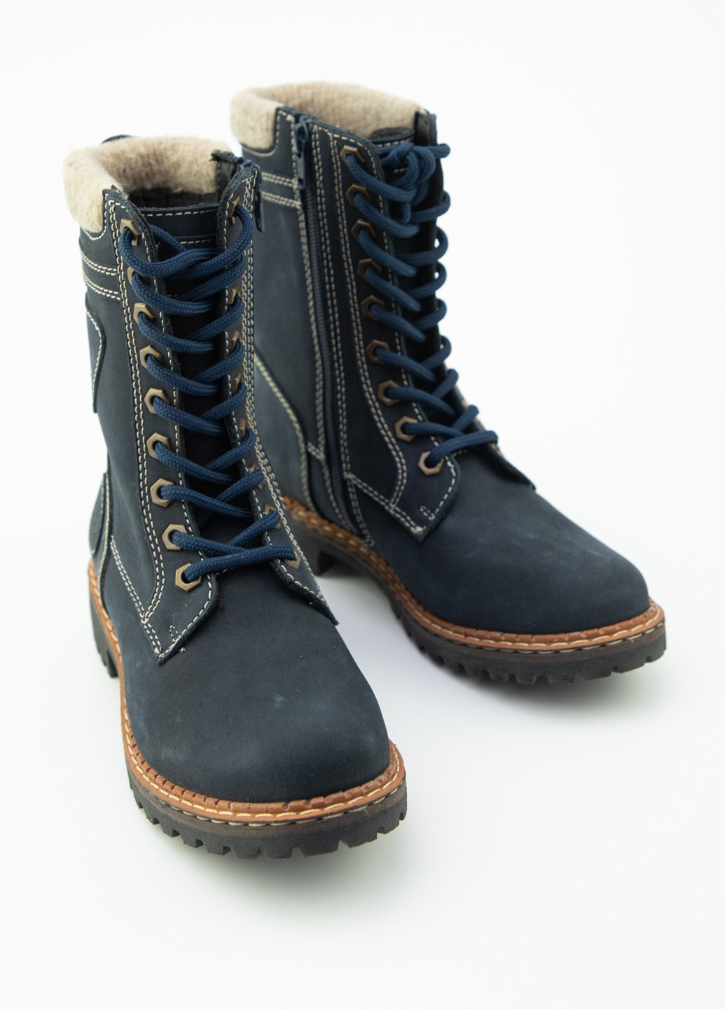 Зимние ботинки Respect с мехом, со шнуровкой из натурального нубука