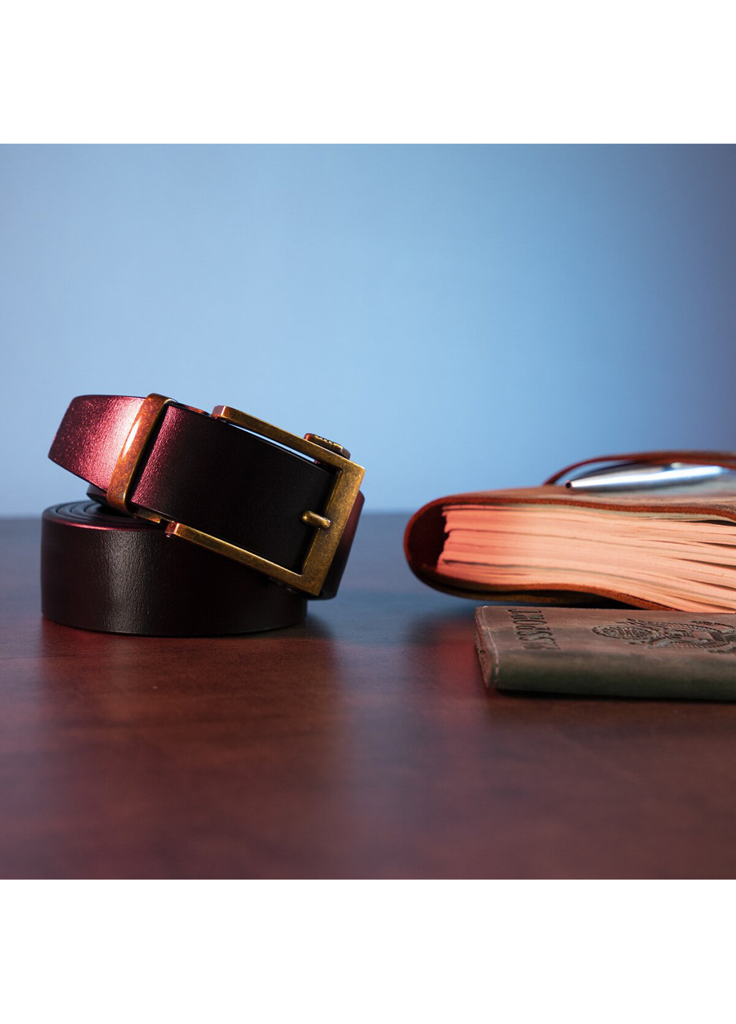 Мужской кожаный ремень 115х3,4 см Vintage (252412799)