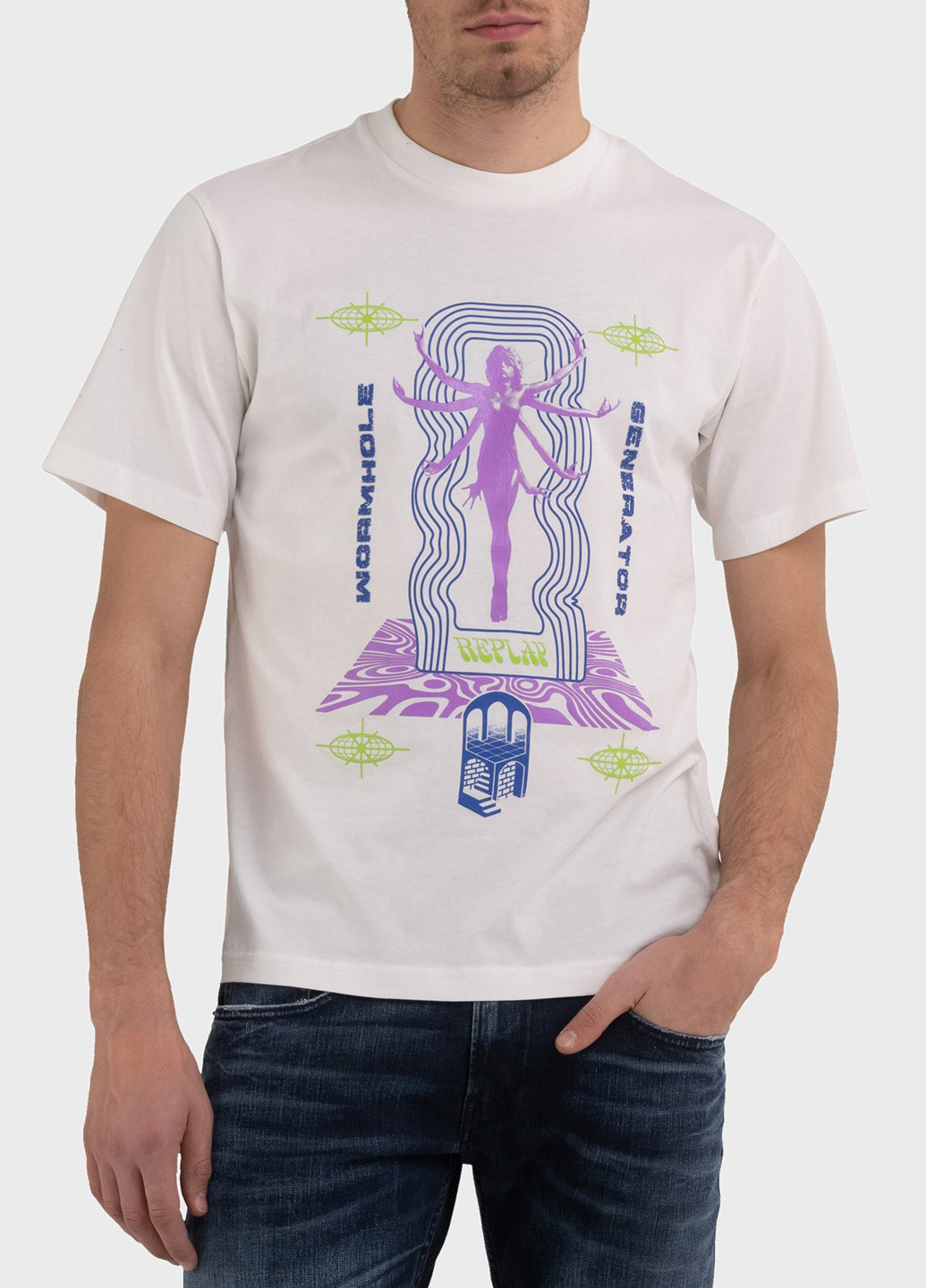 Белая футболка Replay