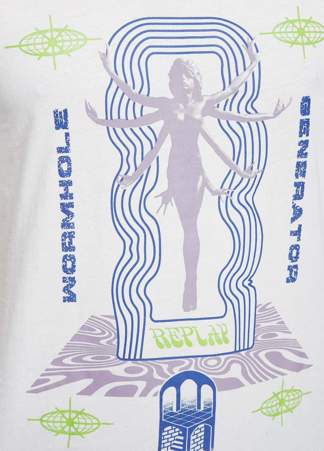 Белая футболка Replay