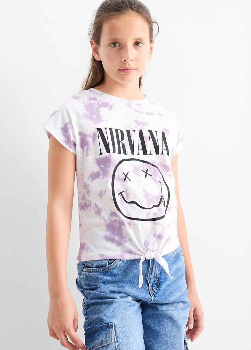 Белая летняя футболка C&A