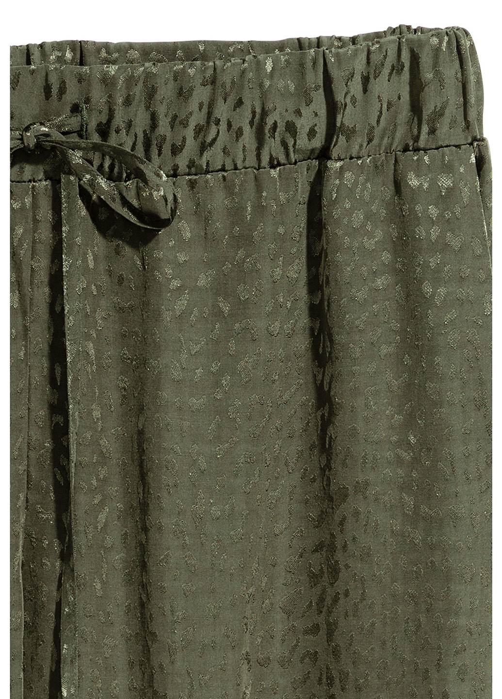 Оливковые кэжуал летние зауженные брюки H&M