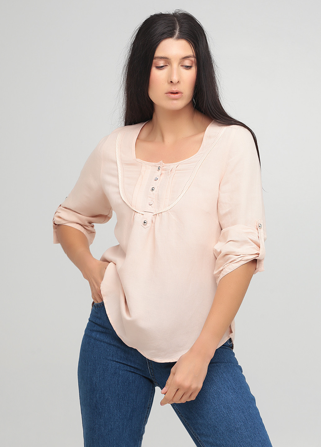 Светло-розовая демисезонная блуза F&F