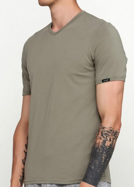 Оливковая футболка мужская high emotion оливковое 531 Cornette