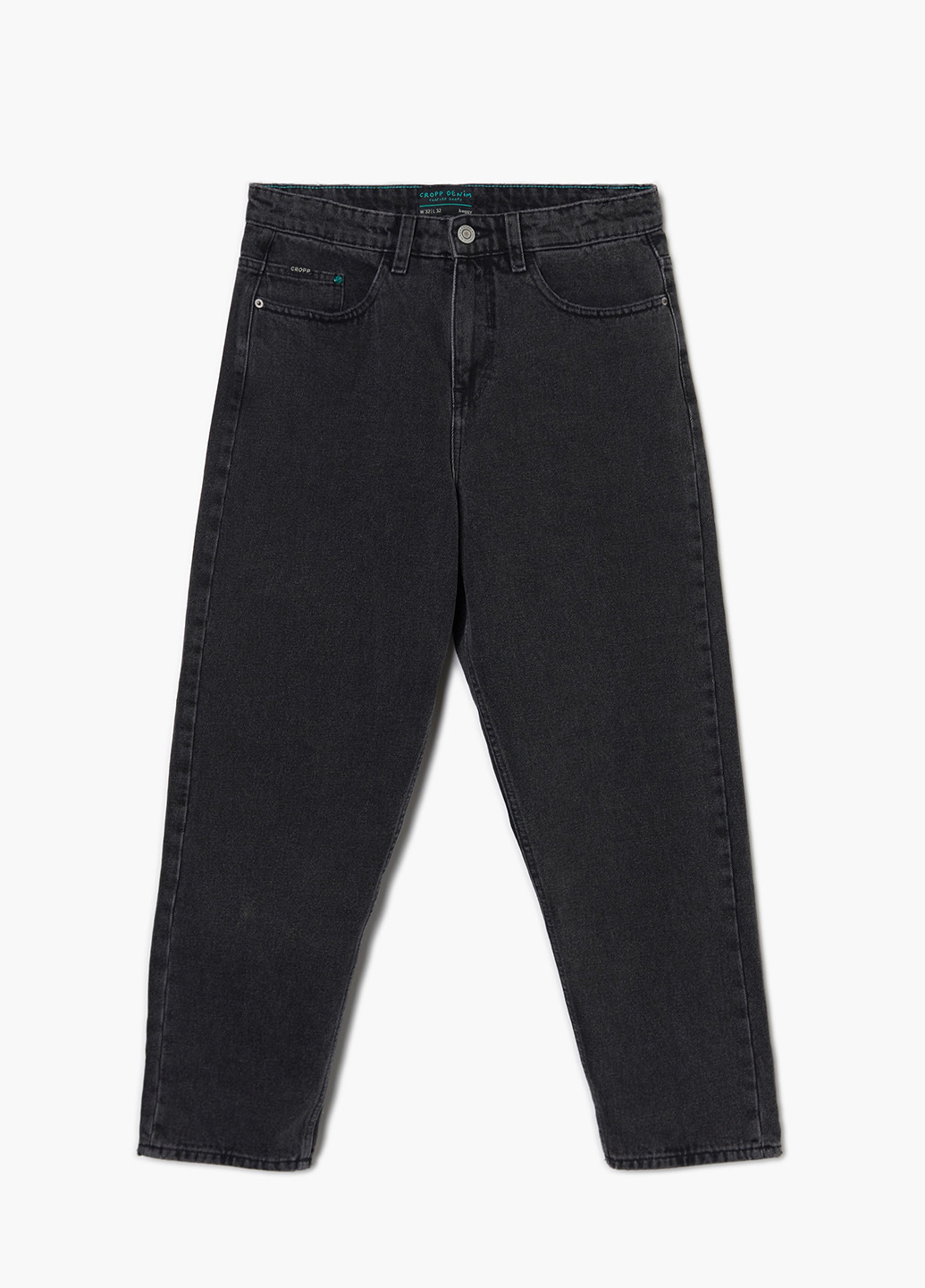 Темно-серые демисезонные мешковатые джинсы Cropp