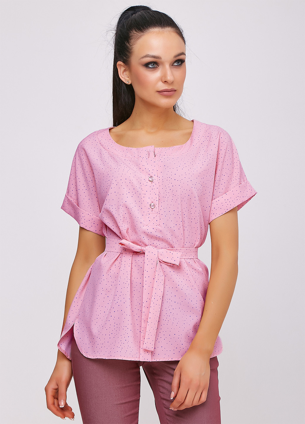 Розовая летняя блуза ST-Seventeen