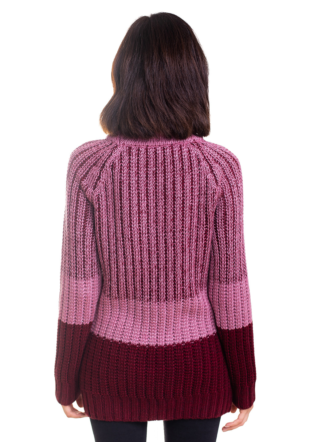 Светло-бордовый зимний свитер Bakhur