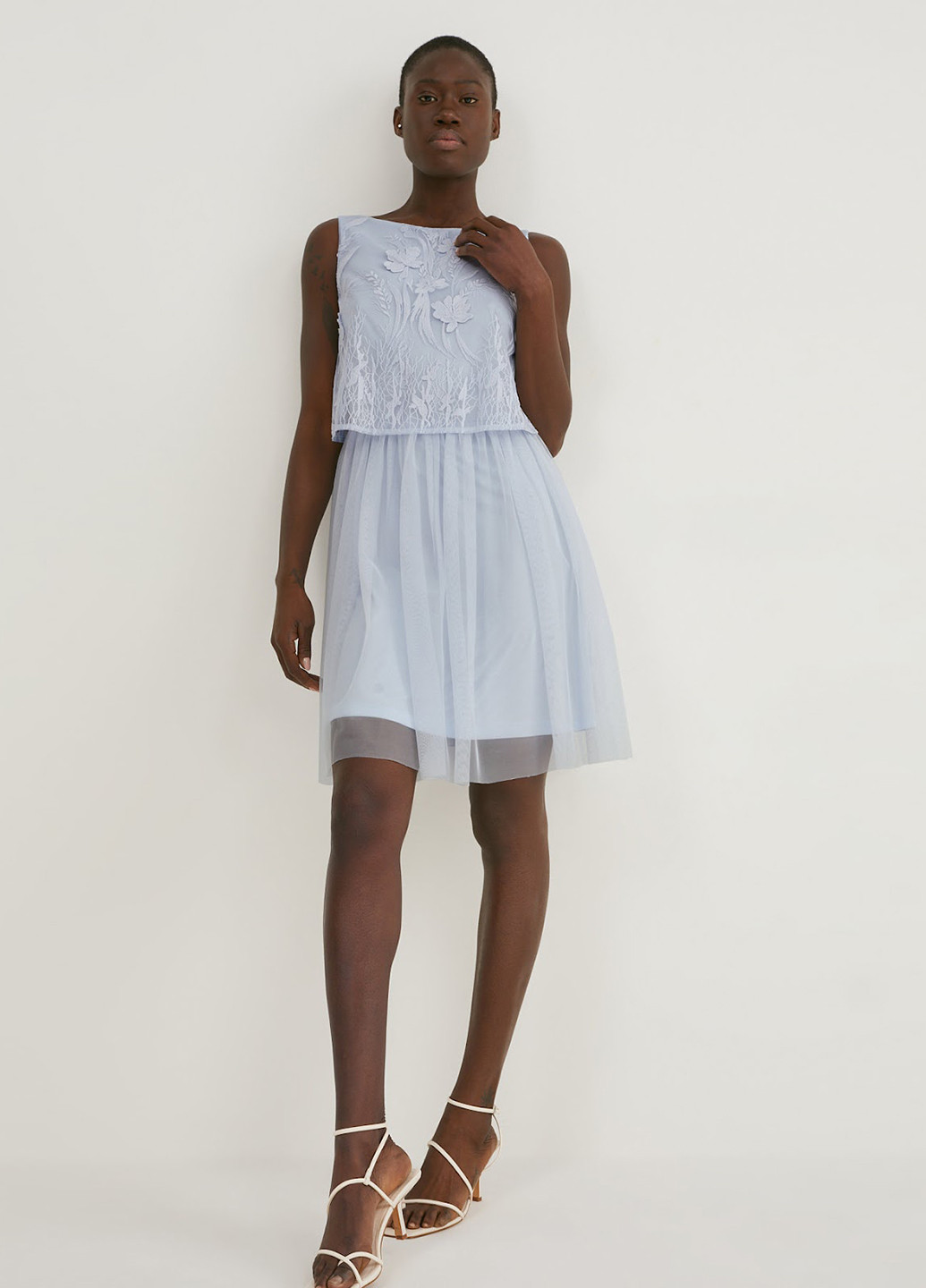 Сиреневое праздничный платье C&A однотонное