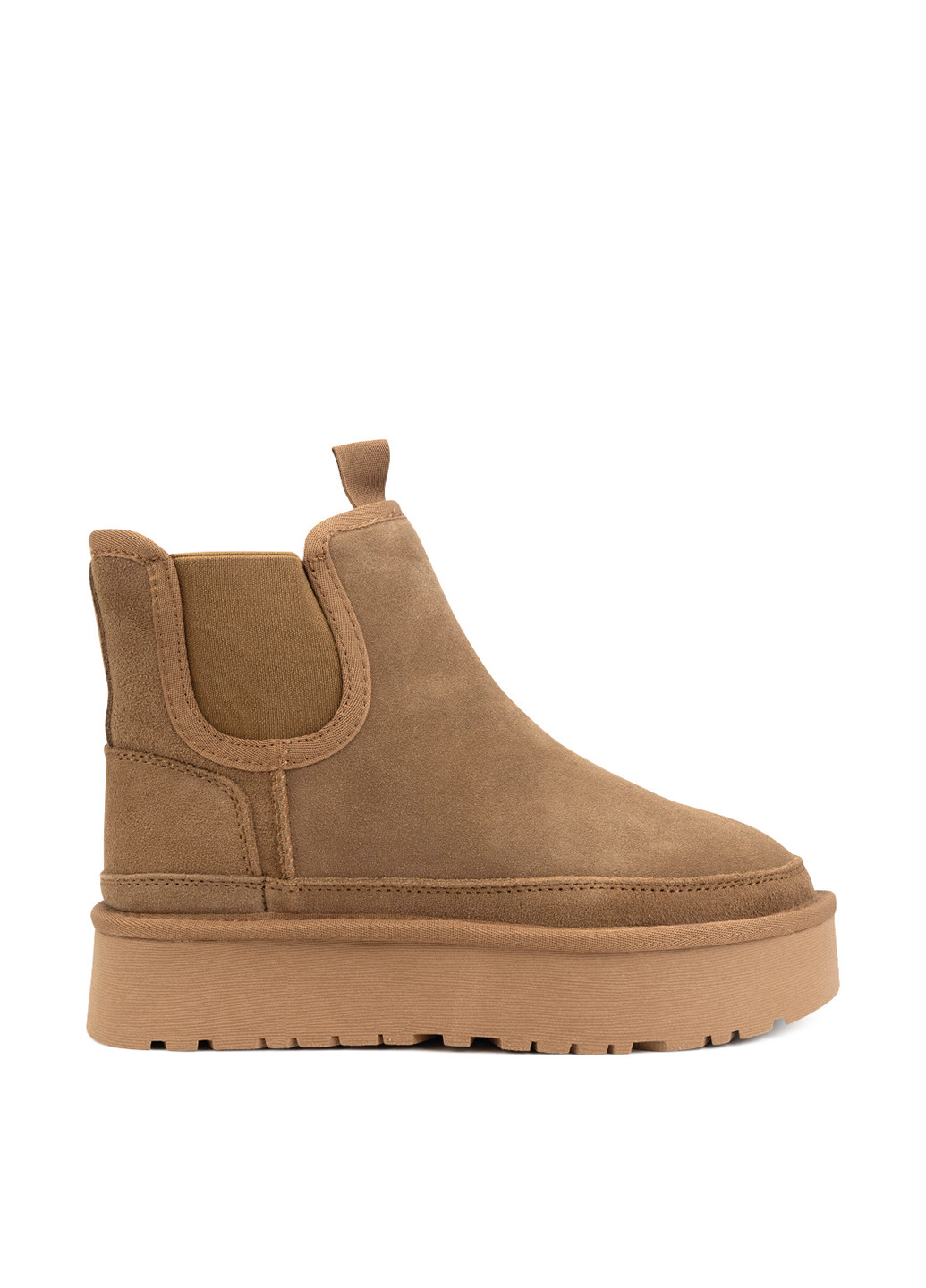 Зимние ботинки ALLSY без декора из натуральной замши