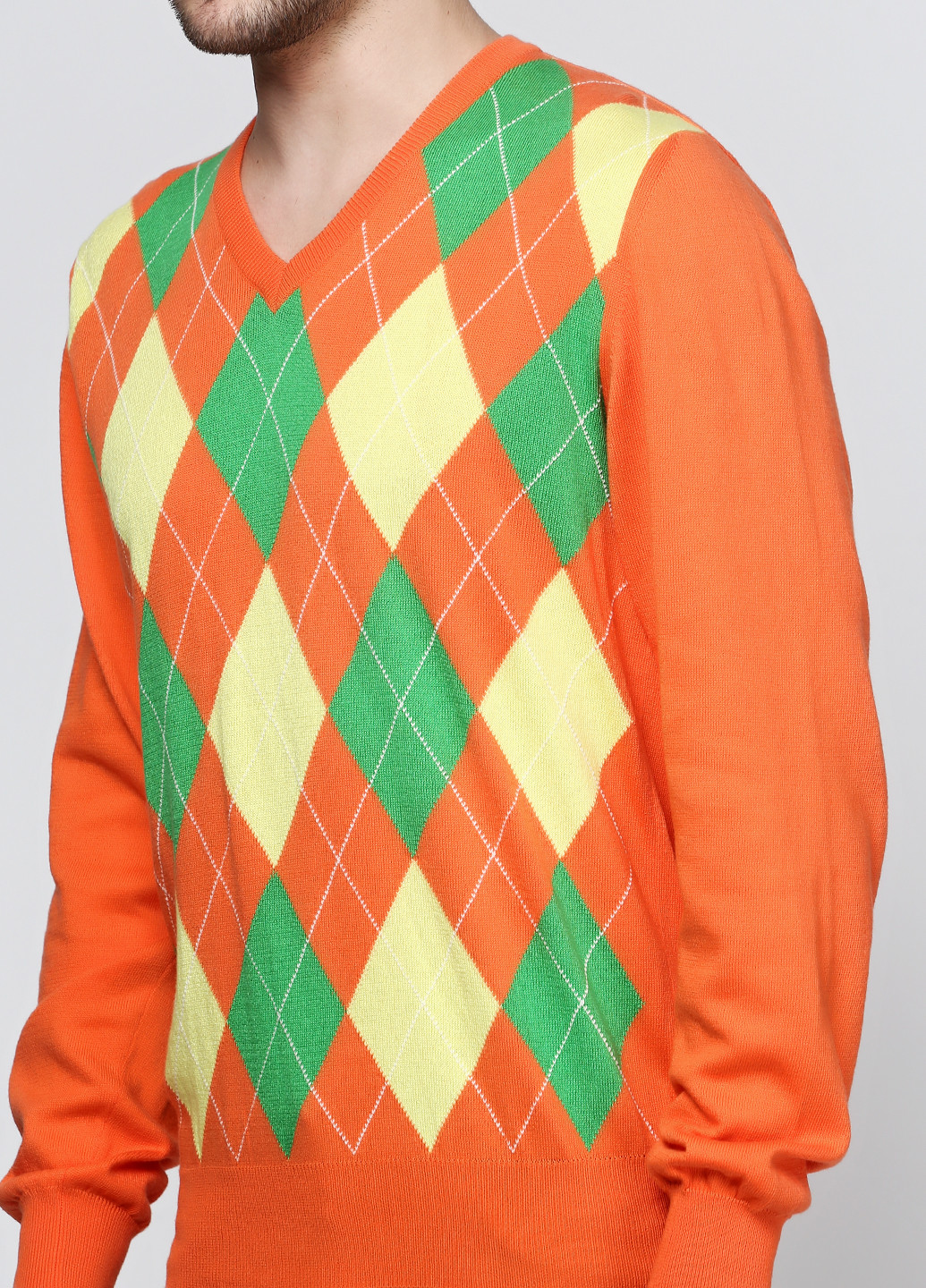 Оранжевый демисезонный пуловер пуловер Montana Paris