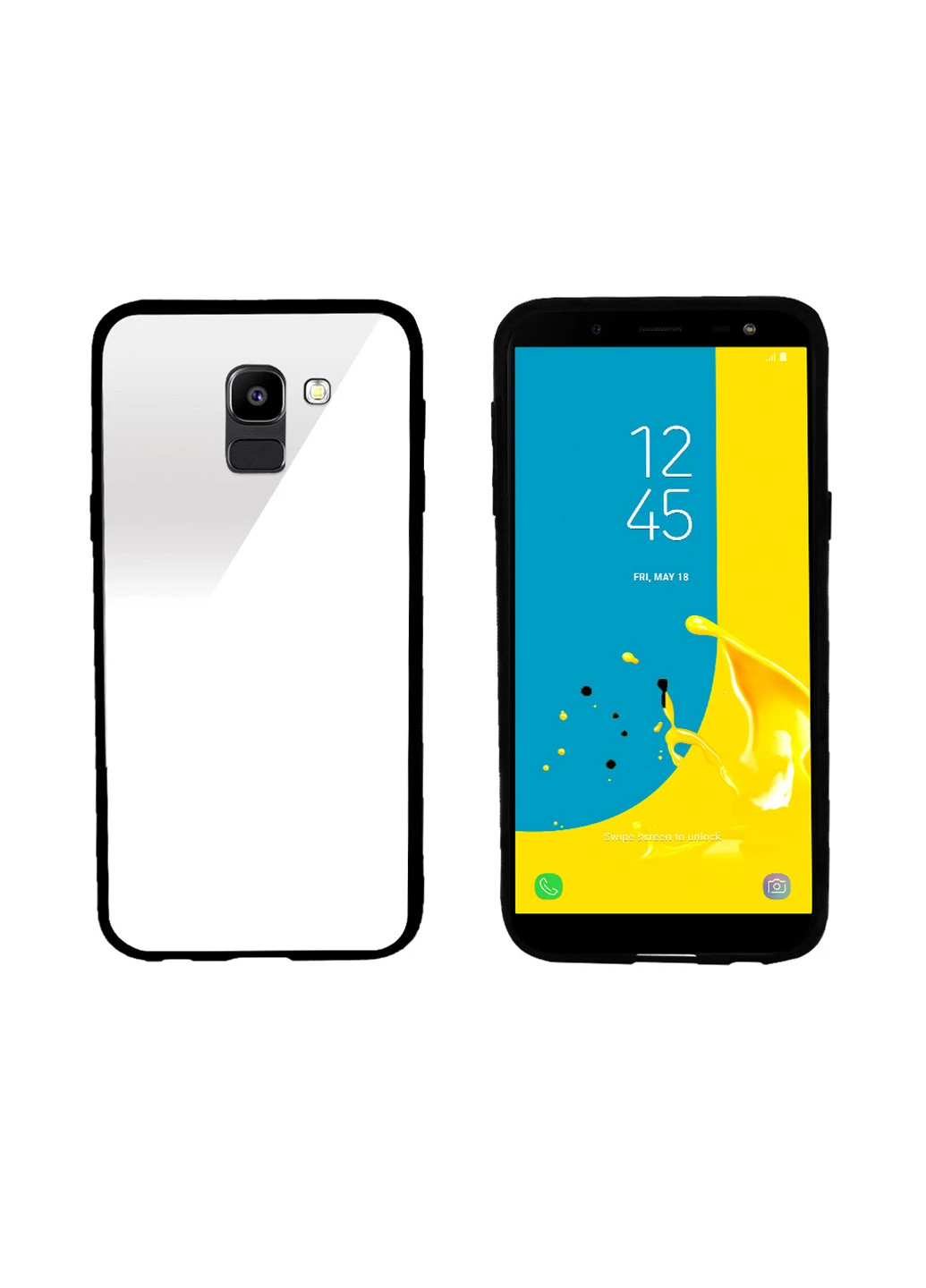 Чехол (Real Glass) для Samsung J6 (J600) 2018 (белый) Intaleo (Real Glass) для Samsung J6 (J600) 2018 (белый) (131340022)
