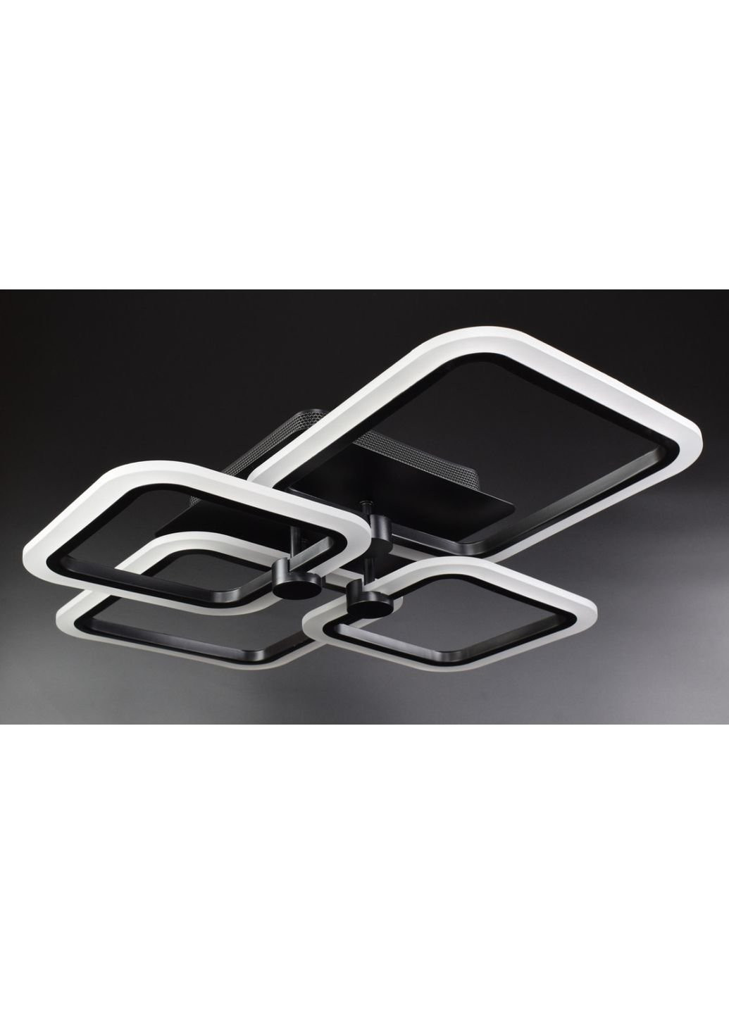 Люстра потолочная LED с пультом A2503/2+2-bk Черный 10х50х60 см. Sunnysky (253528035)