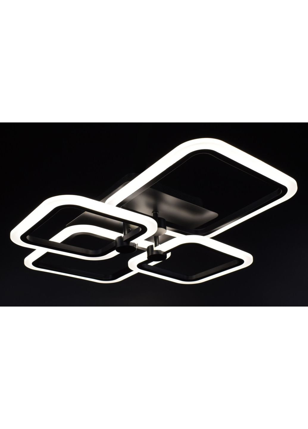 Люстра потолочная LED с пультом A2503/2+2-bk Черный 10х50х60 см. Sunnysky (253528035)