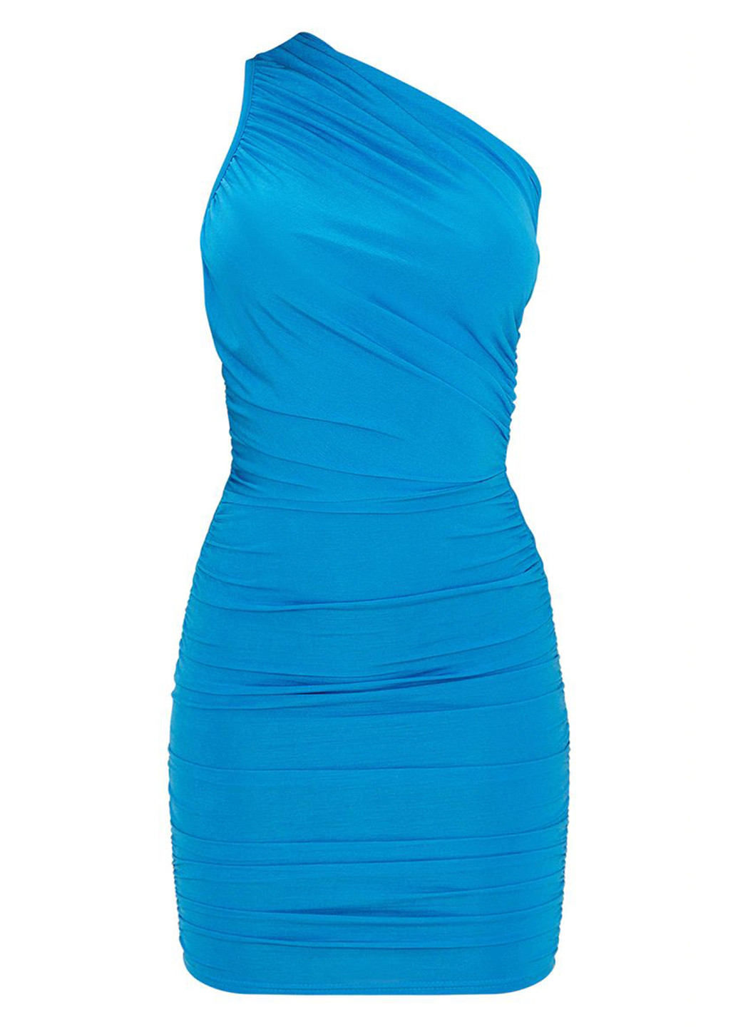 Темно-голубое коктейльное платье футляр PrettyLittleThing однотонное