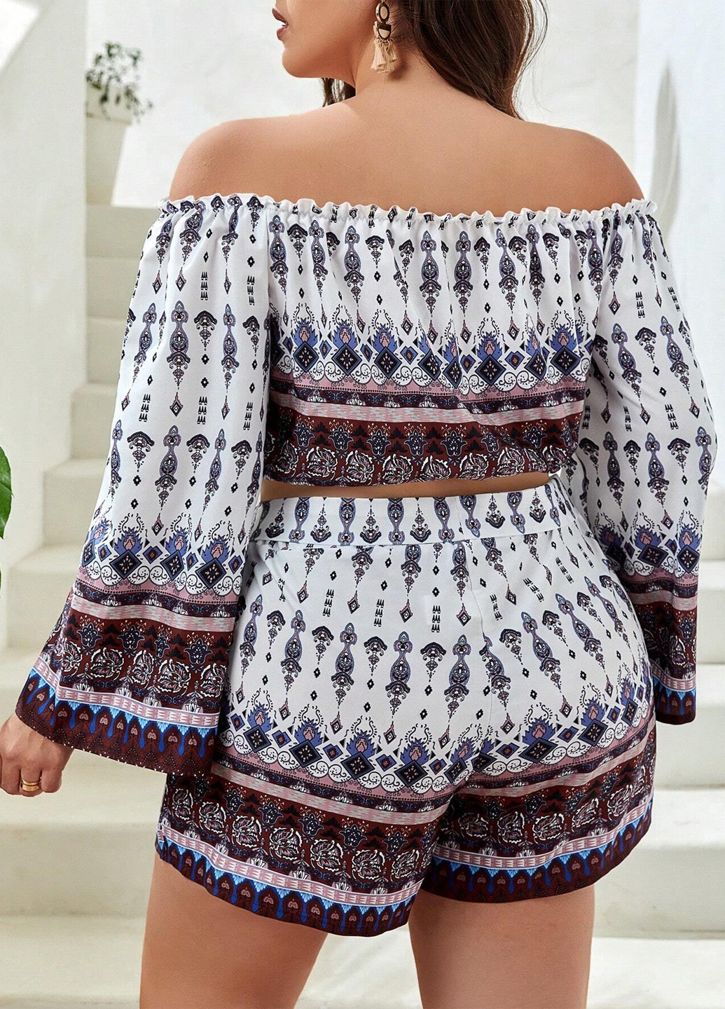 Костюм (кроп-топ, шорти) SHEIN (301587327)