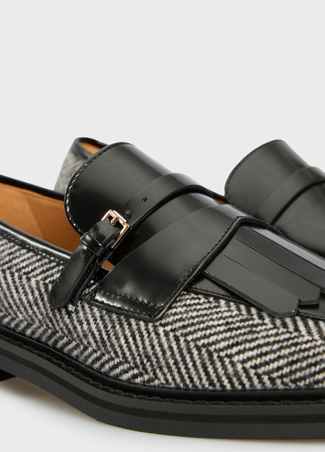 PRPY Туфли лоферы черный з текстиль, натуральная кожа, китай — демисезон (361230556)