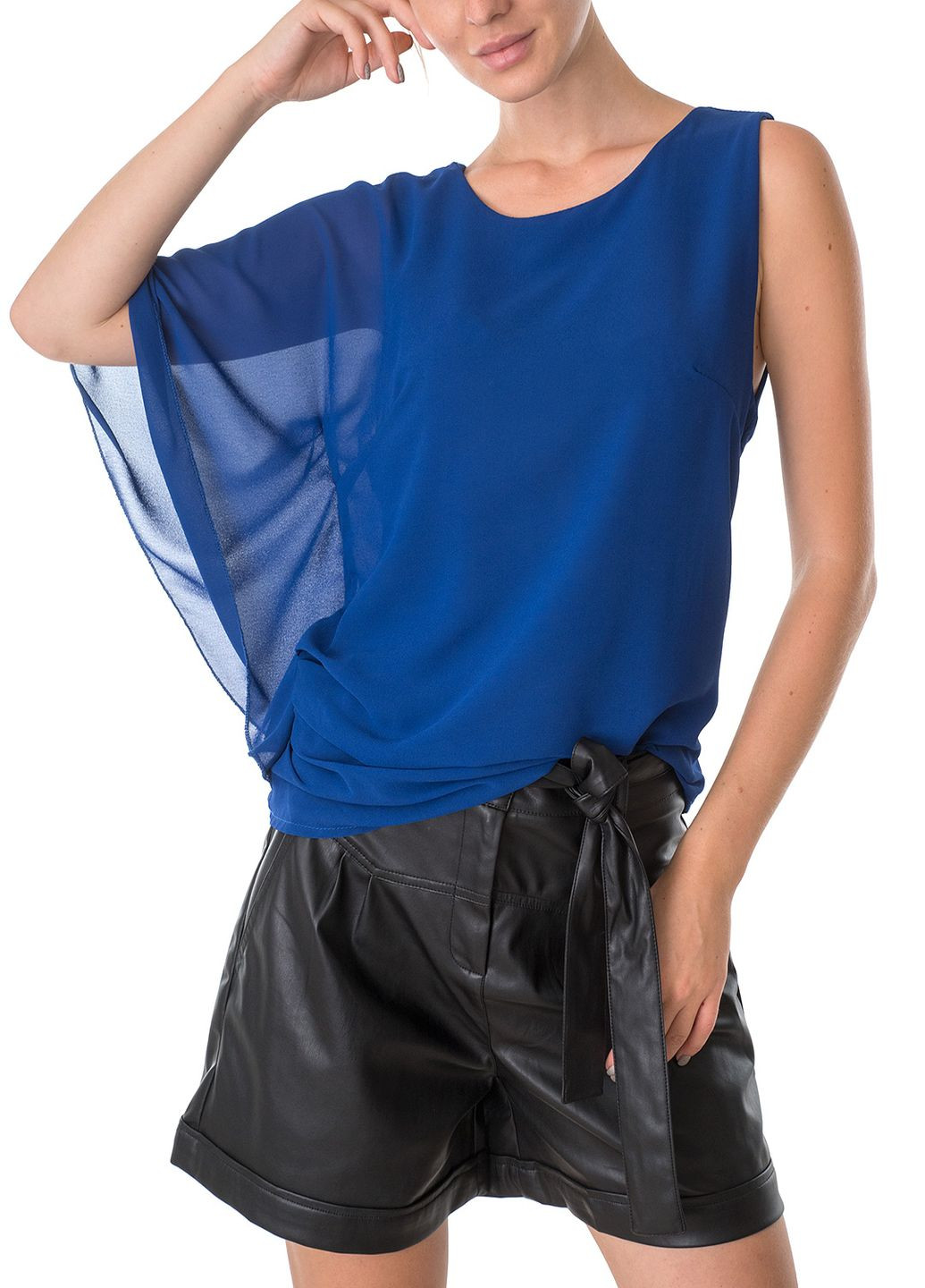 Синяя блуза Miss Miss