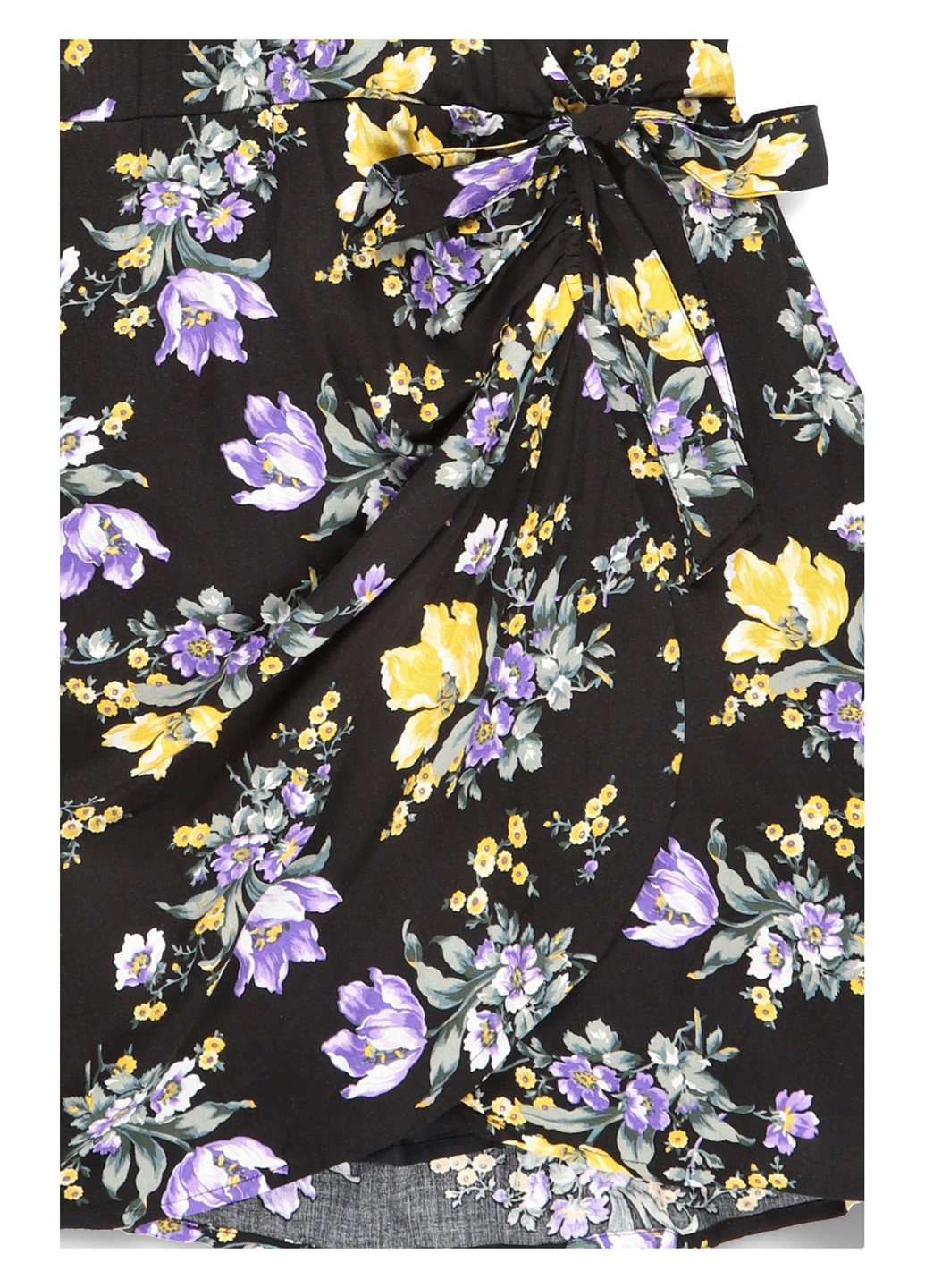 Чорна кежуал сукня на запах Abercrombie & Fitch з квітковим принтом