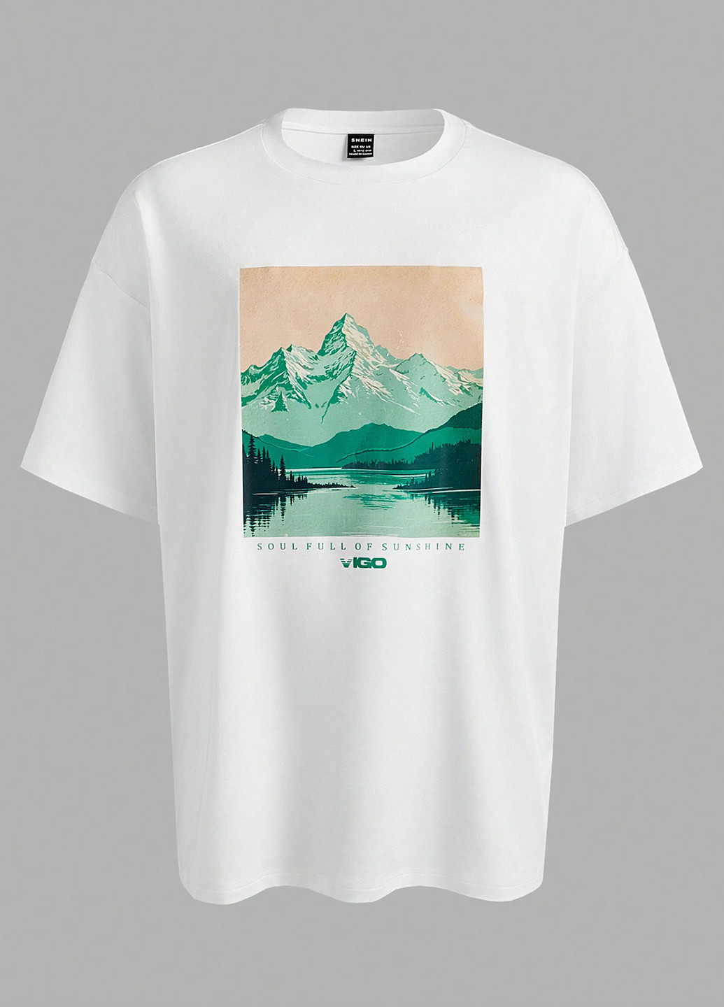 Біла футболка SHEIN