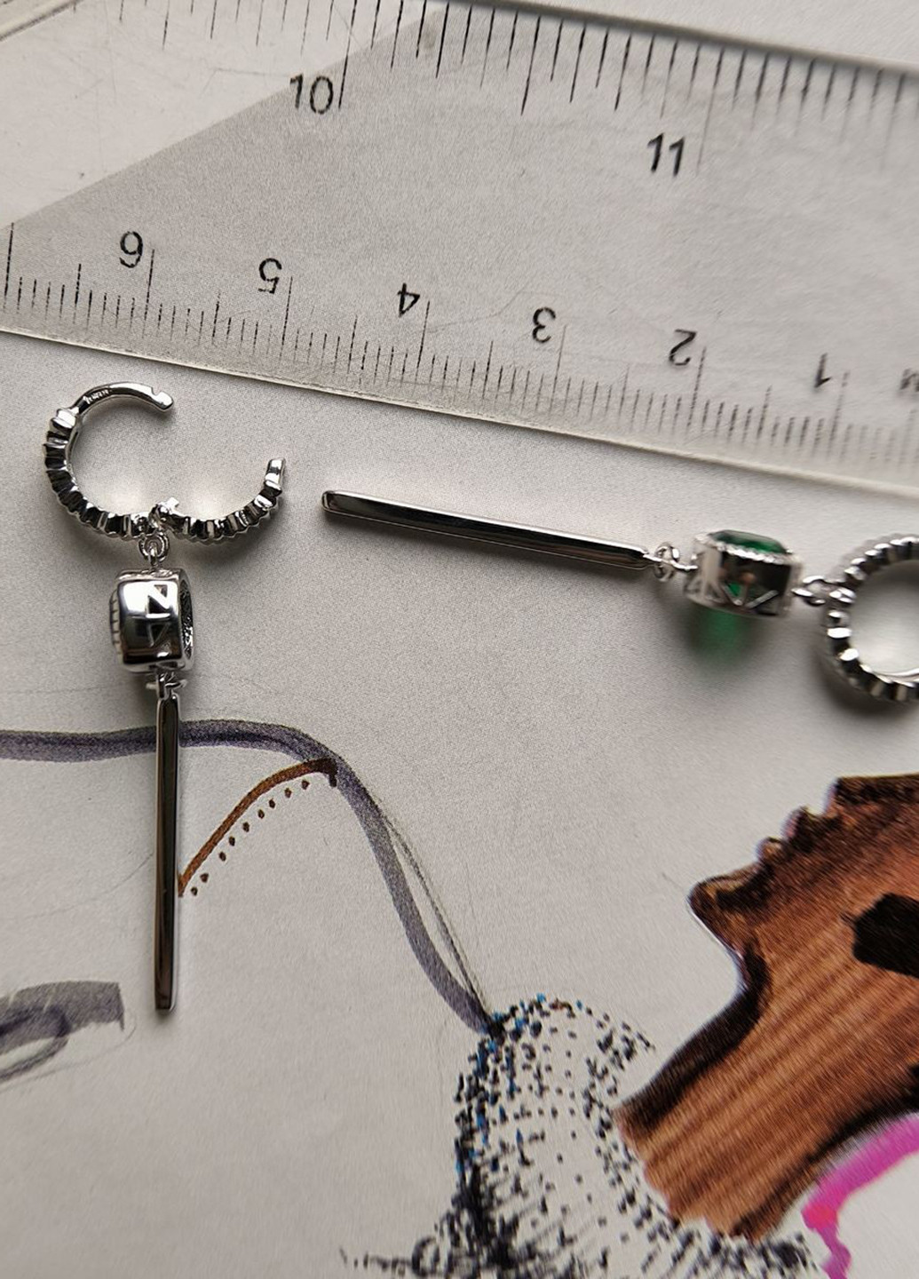 Сережки Silver Flame (369649292)