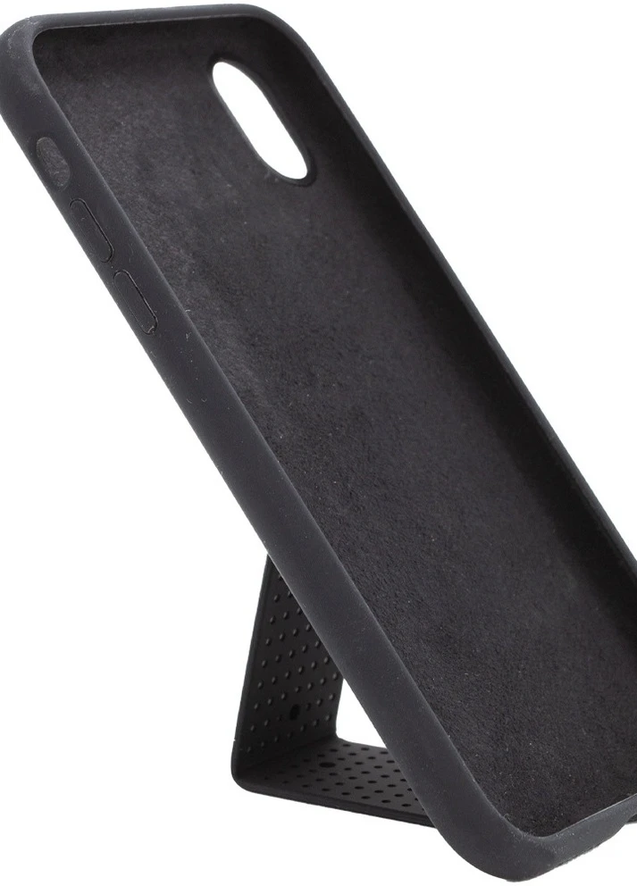 Чохол Silicone Case Hand Holder для Apple iPhone XS Max (6.5 ') Чорний / Black (is_00000041594_7) Epik (229726465)