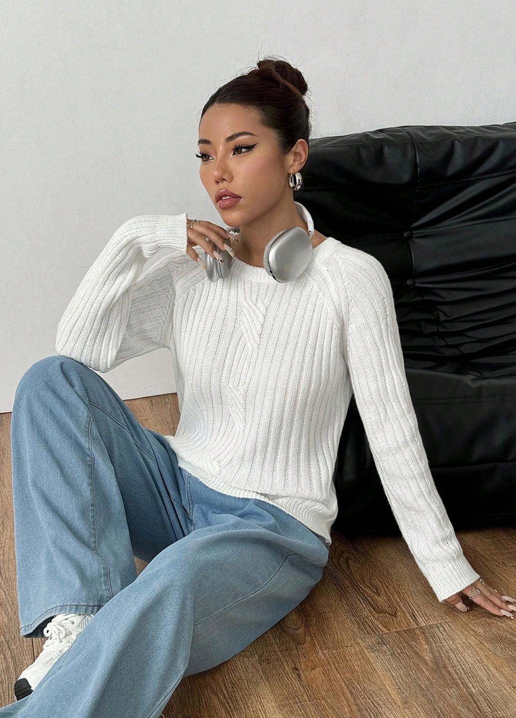 Молочний демісезонний джемпер джемпер SHEIN