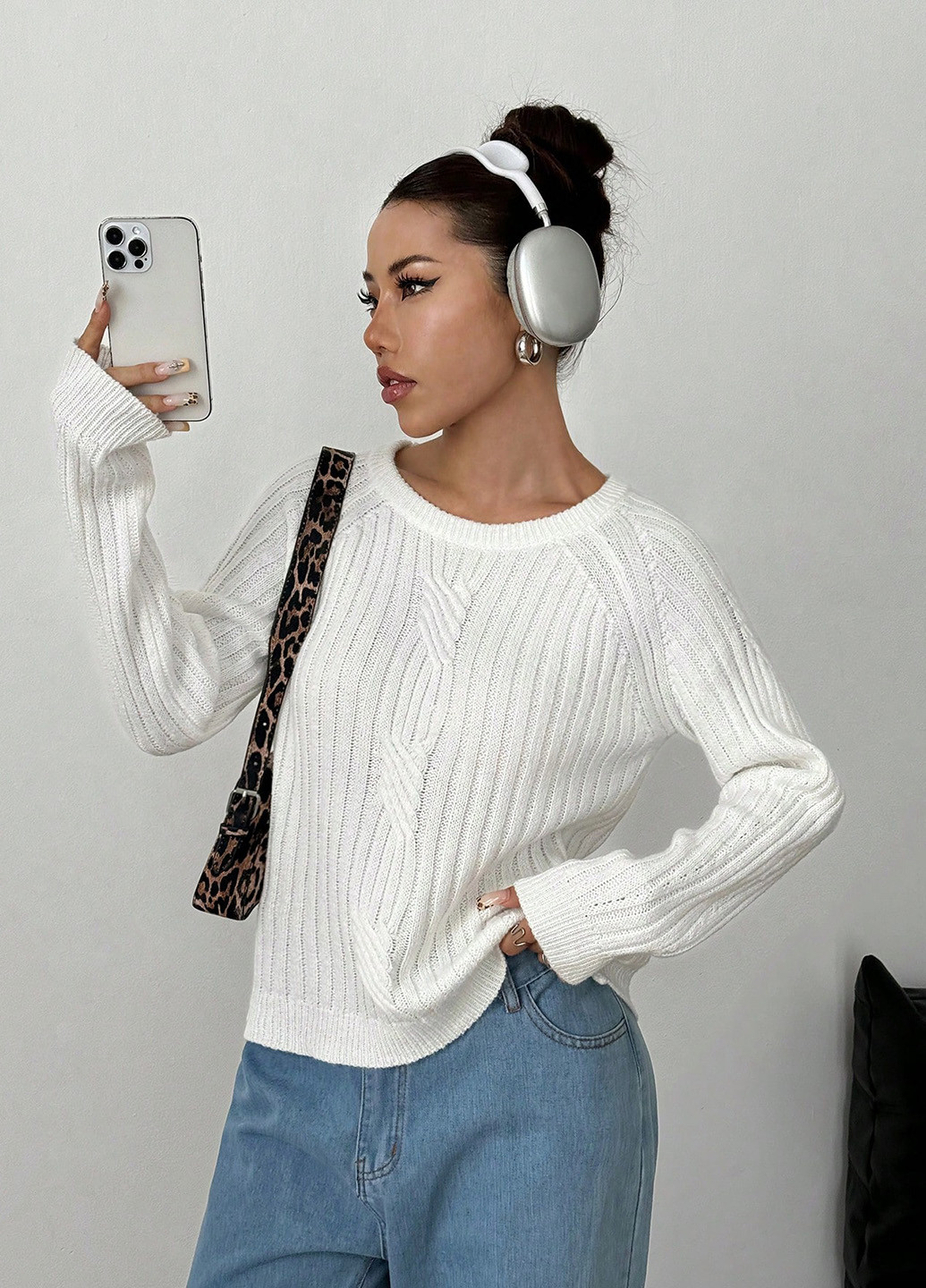 Молочний демісезонний джемпер джемпер SHEIN