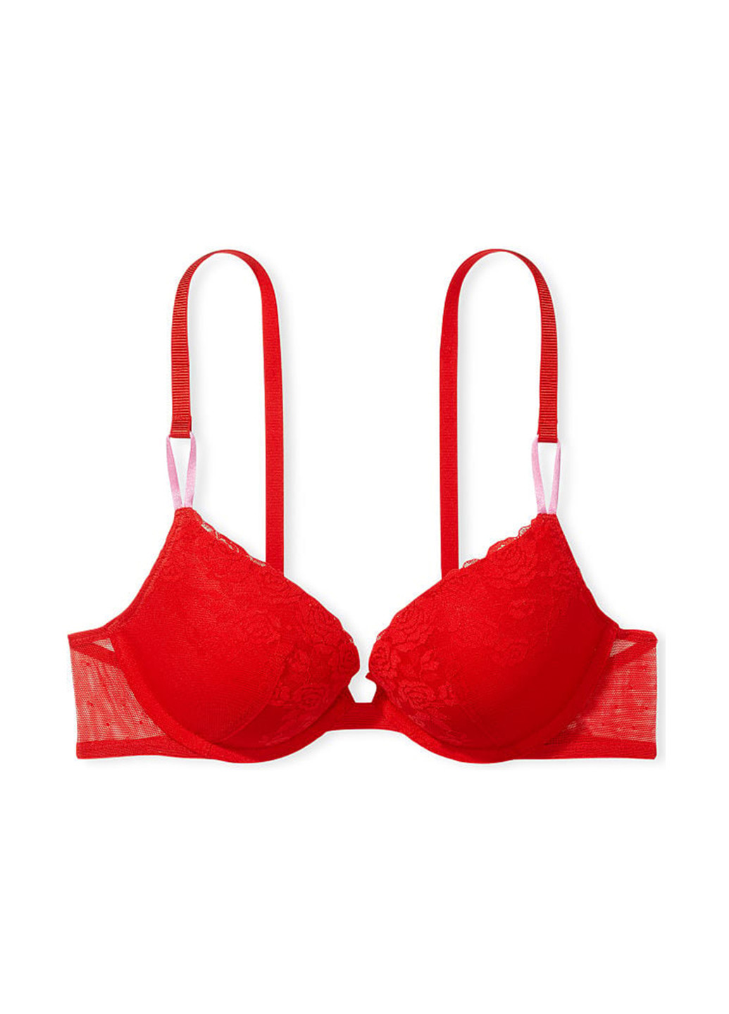 Красный демисезонный комплект (бюстгальтер, трусы) Victoria's Secret