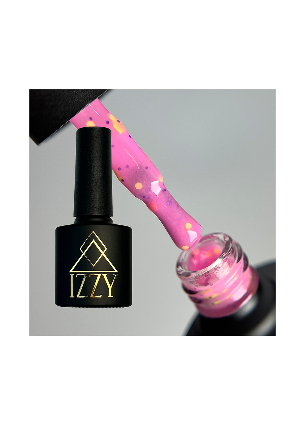 Рожева база Jam Base 02, для манікюру з різнокольоровим декором, 10 г Izzy (363030576)