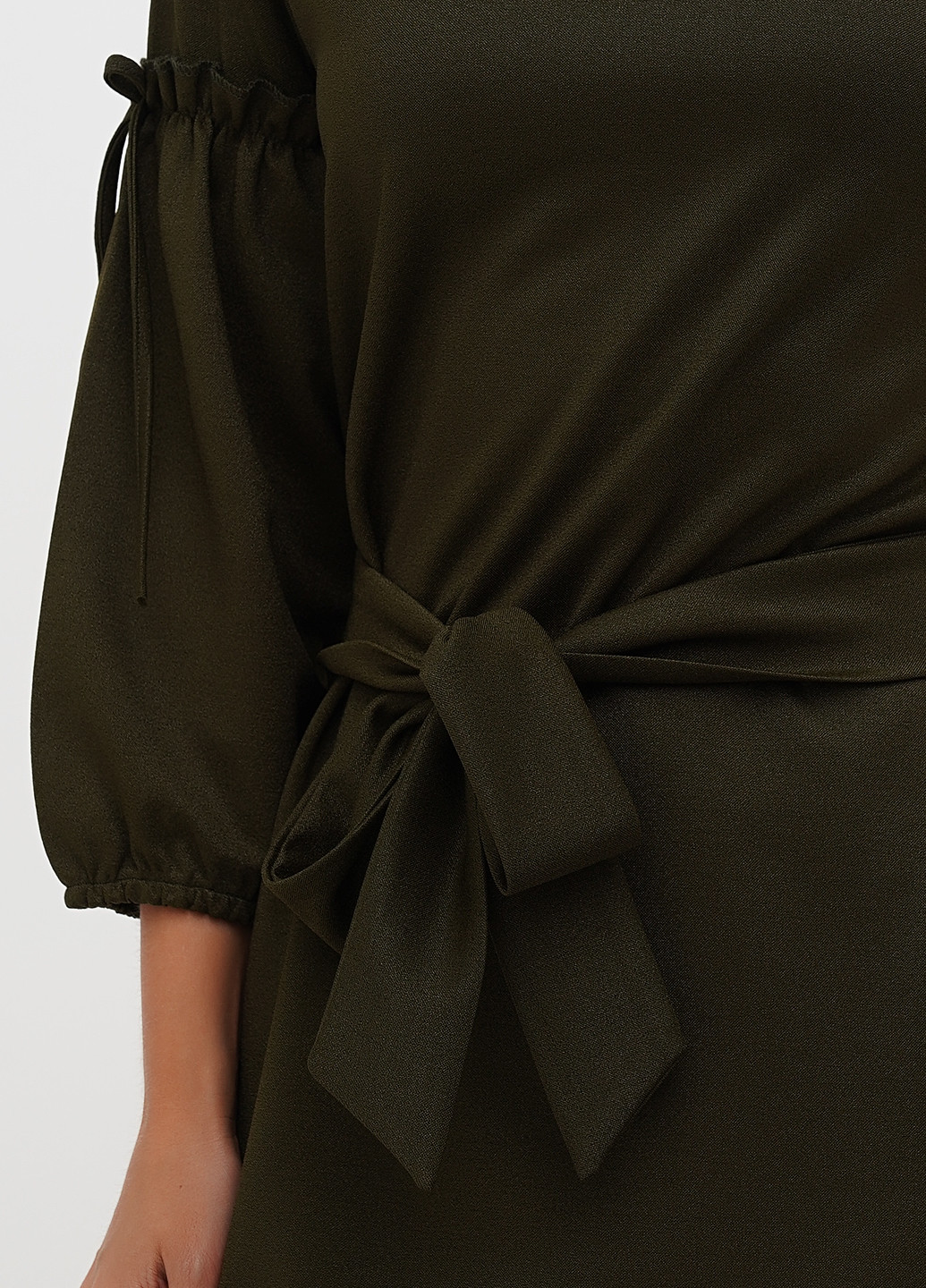 Оливкова (хакі) кежуал сукня Sassofono однотонна