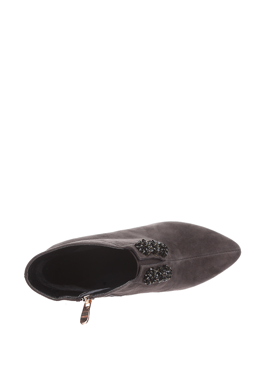 Осенние ботинки Blizzarini с брошкой из натуральной замши