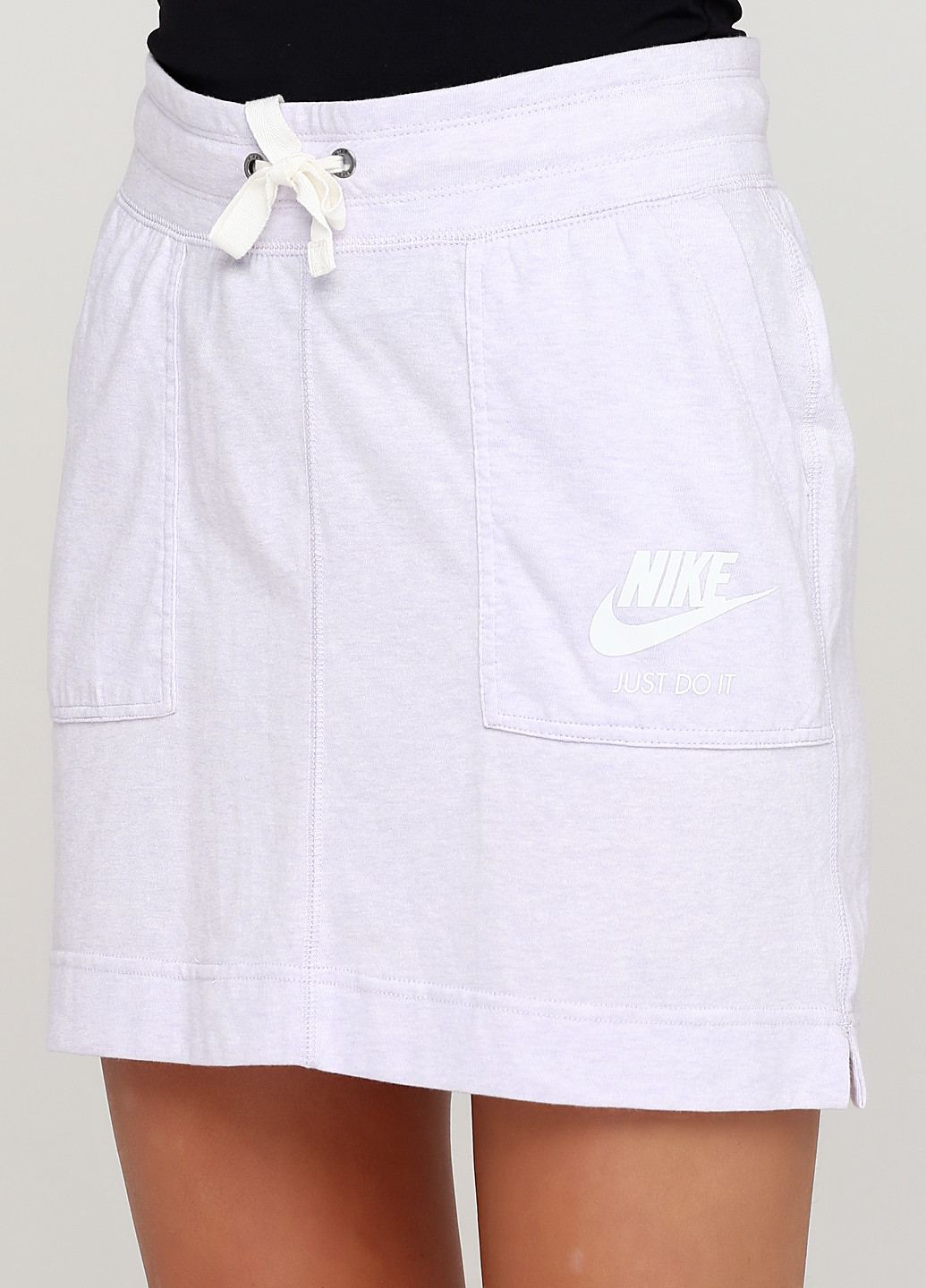 Светло-лиловая спортивная меланж юбка Nike карандаш