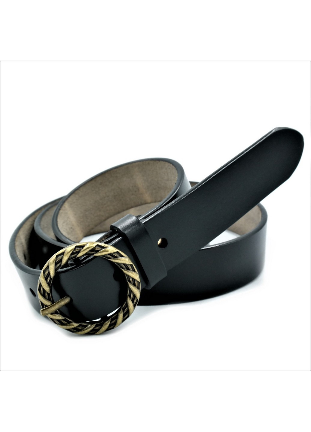 Кожаный ремень женский 105-115х3 см Weatro (211367232)