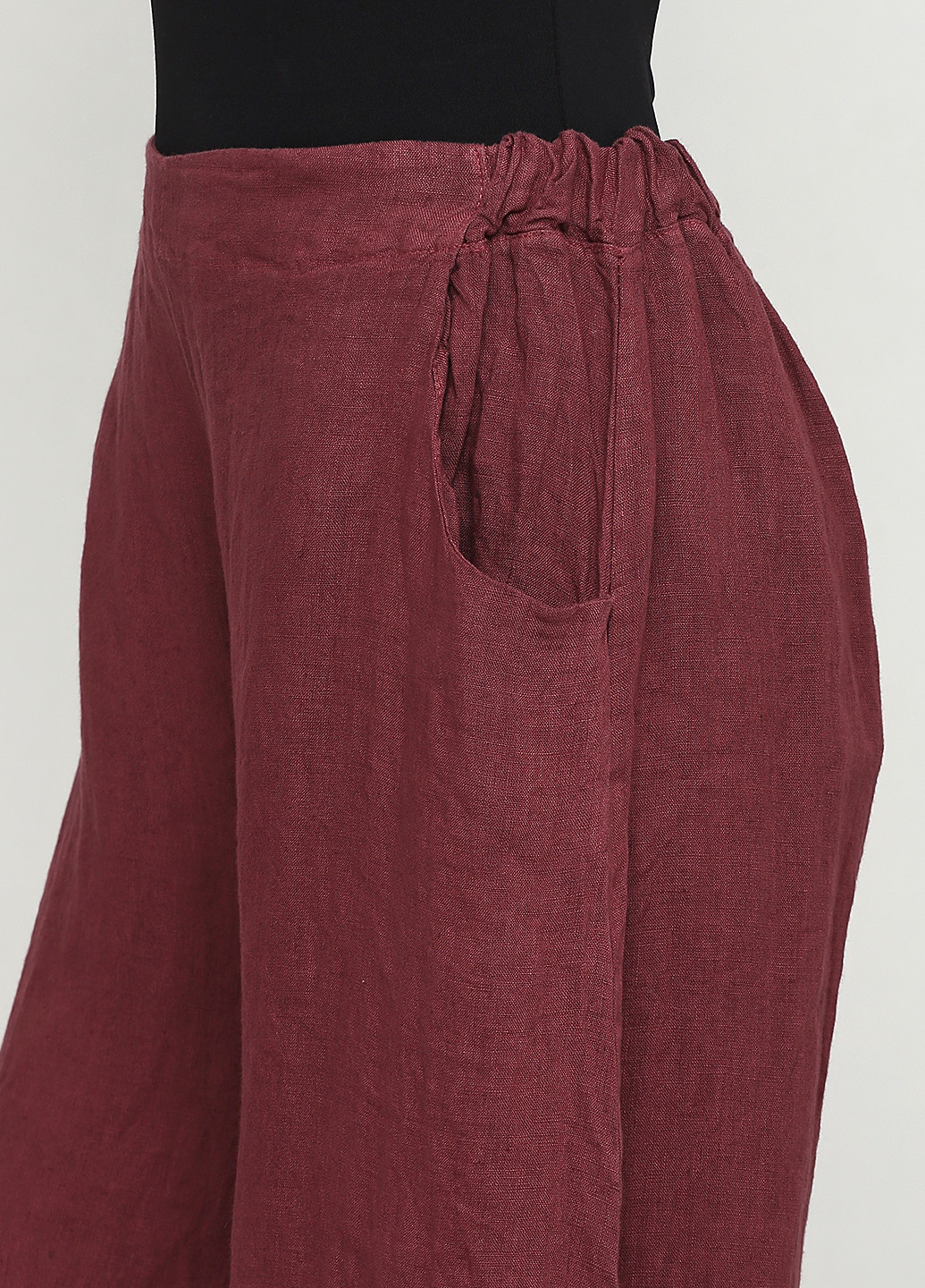 Бордовые кэжуал летние прямые брюки Made in Italy